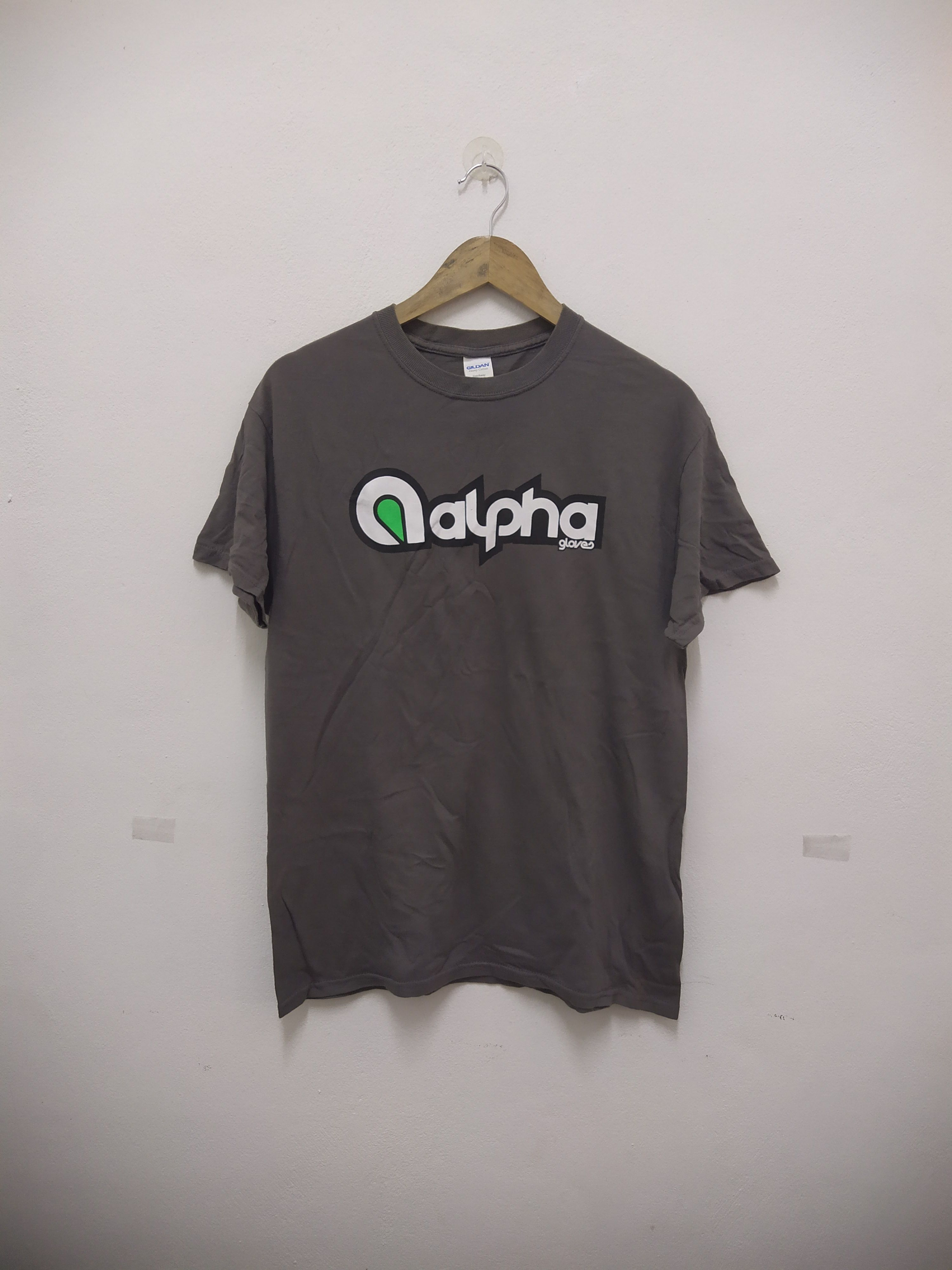 Pre-owned Gildan Alpha Casual Shirt In Gray