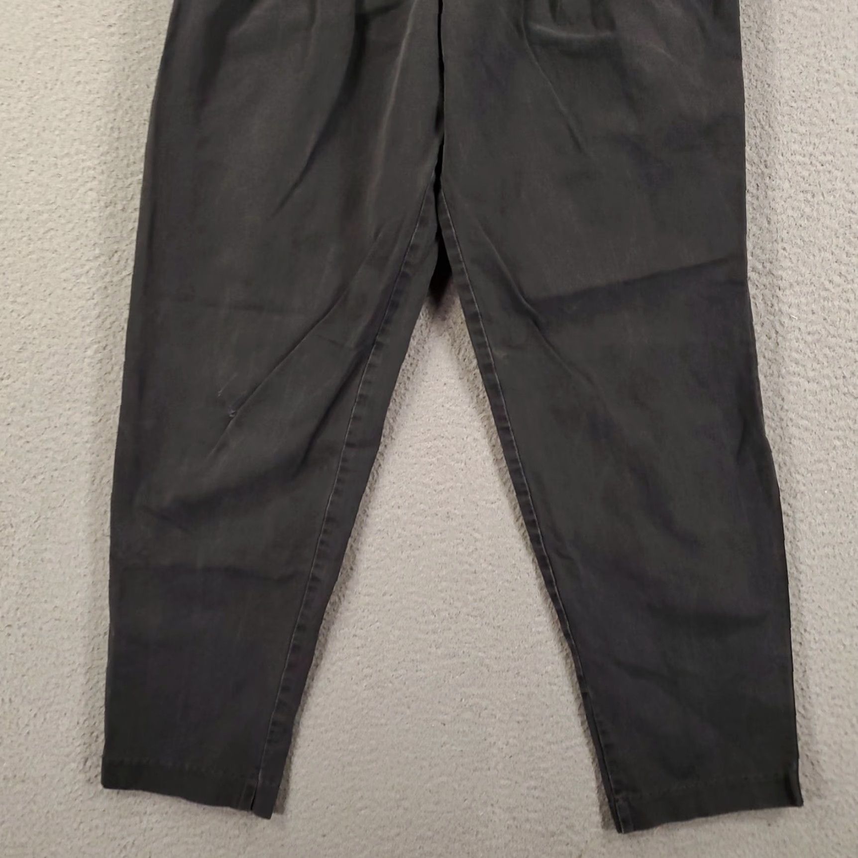 Vintage VINTAGE Rafferty Paperbag Pants Juniors 5 Dark Gray Hi Rise 80s 90s Women’s Tapered Pockets Size 27" / US 4 / IT 40 - 3 Thumbnail