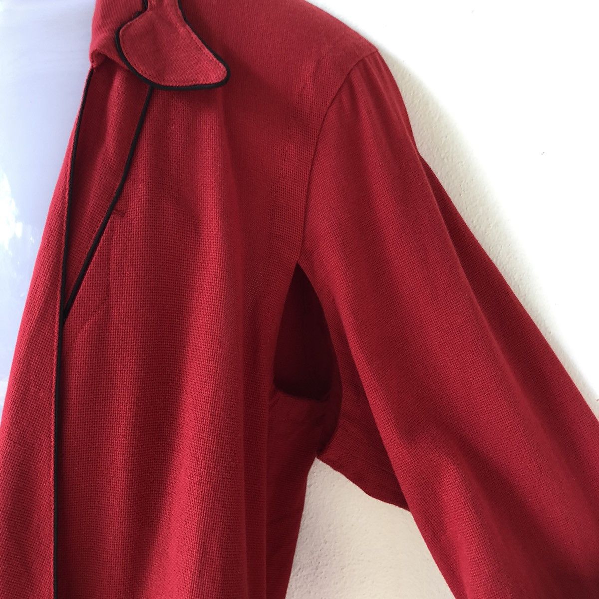 Takahiromiyashita The Soloist. SS17 TheSoloist Red Kimono Jacket with Cut-Out Sleeves Size US S / EU 44-46 / 1 - 9 Thumbnail