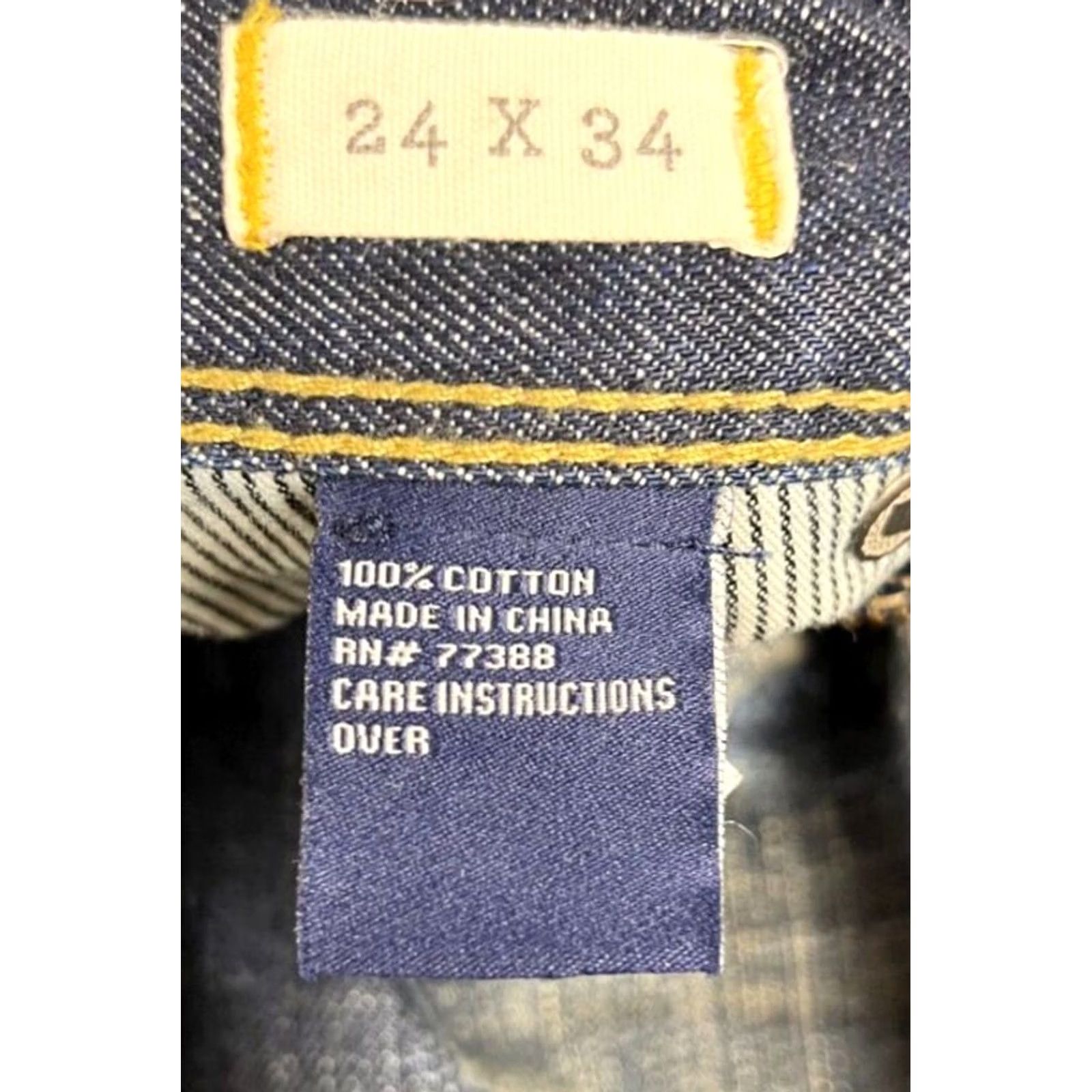 Madewell Madewell Rail Straight Jeans Distressed Dark Wash Women 24x34 Blue Denim Size 42" / US 20 - 5 Thumbnail