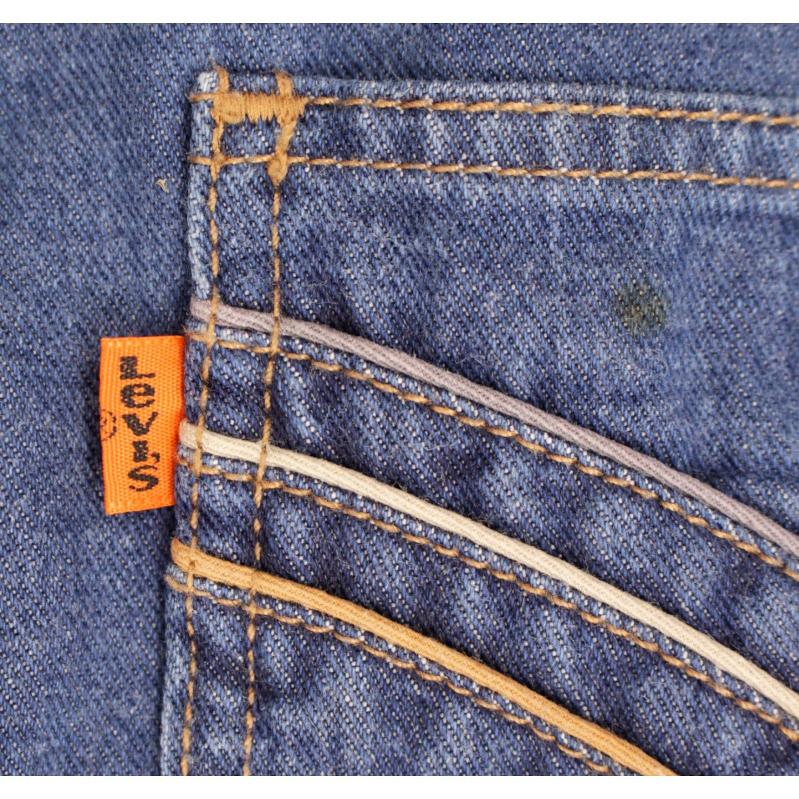 Levi's VINTAGE Levi's Jeans 70s Bootcut Mens 33x30.5 Blue Denim 1970s 70s Bootscut Jeans Mens Levi's Size 33 Size US 33 - 5 Thumbnail