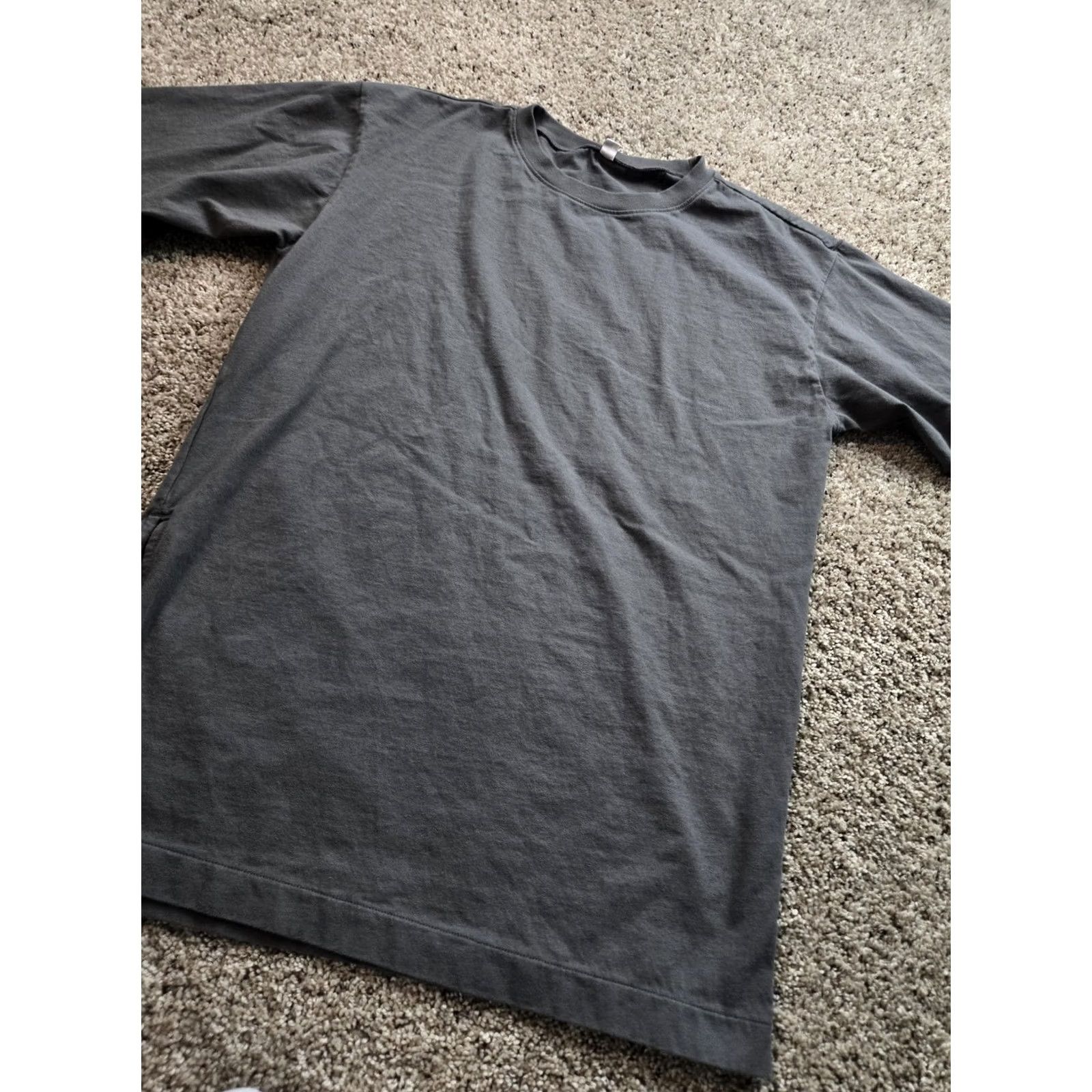 Uniqlo Uniqlo T Shirt Dress Womens XS Gray Half Sleeve Side Slit Cotton Casual Size XS / US 0-2 / IT 36-38 - 2 Thumbnail