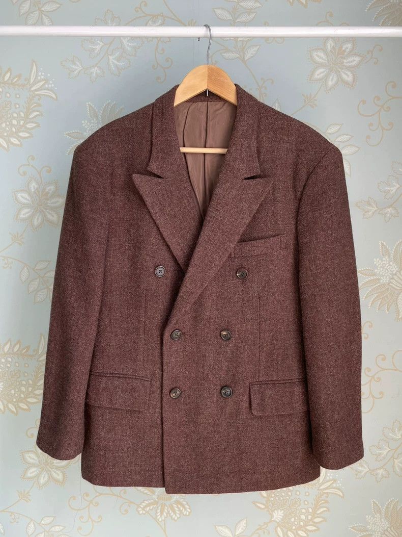 Yohji Yamamoto Yohji Yamamoto size s Red coffee blazer 2504-Nextarrow Size 36S - 3 Thumbnail