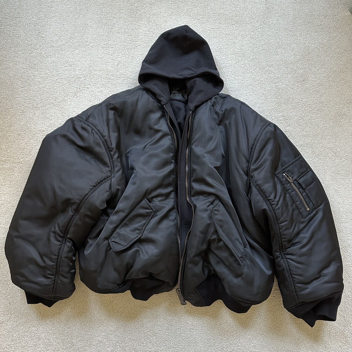 Balenciaga distressed bomber jacket | Eraldo.com GR