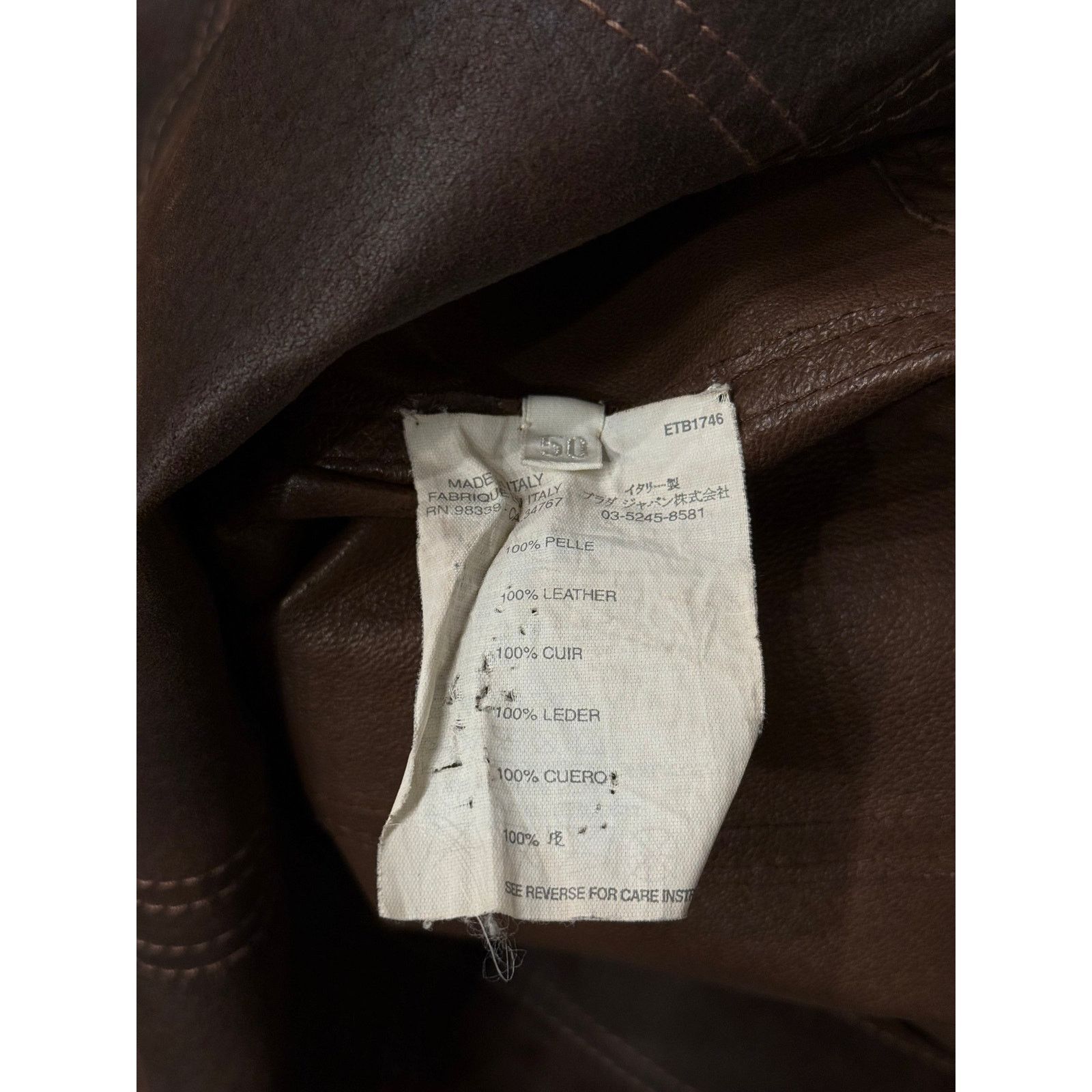 Miu Miu 2000s Miu Miu distressed leather trucker jacket Size US M / EU 48-50 / 2 - 8 Thumbnail