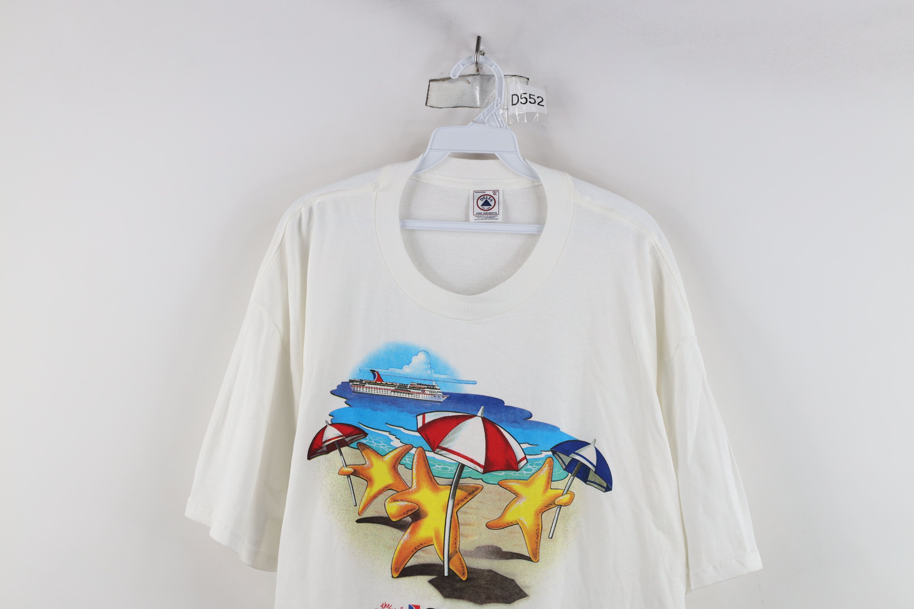 Vintage Vintage 90s Carnival Starfish Beach Short Sleeve T-Shirt Size US XL / EU 56 / 4 - 2 Thumbnail