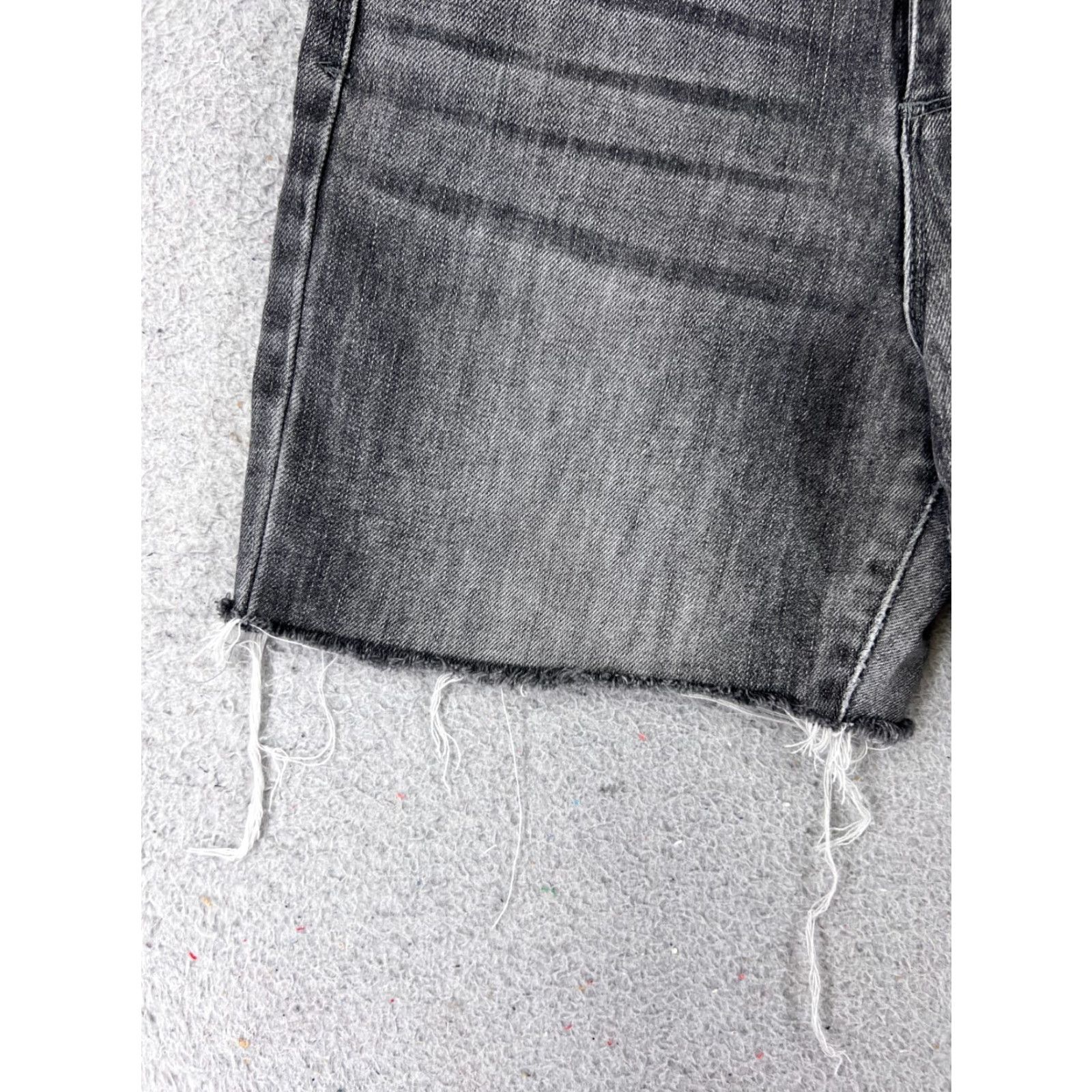 Rsq RSQ Shorts Women Gray Denim Cut-Off High Rise 24x5 12 Cotton Cotton Blend 5-Pocket Button Casual Womens Size 34" / US 12 / IT 48 - 3 Thumbnail