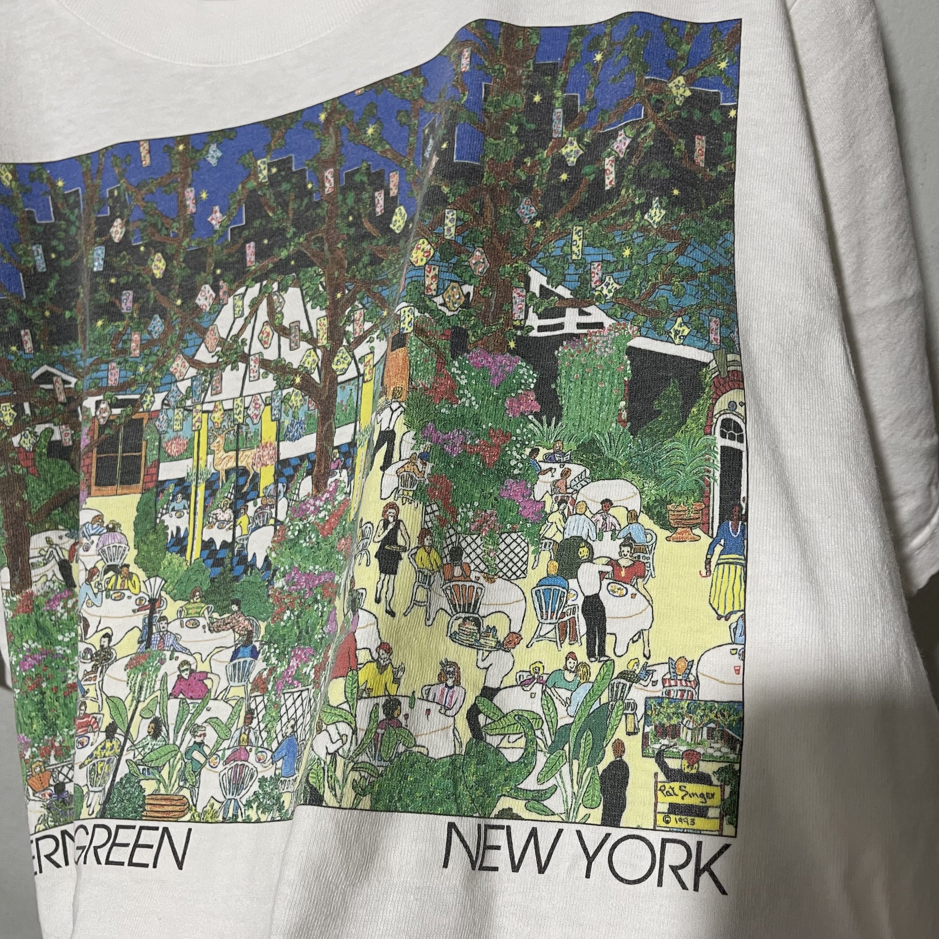Vintage Vintage 90s Tavern on the Green New York T-Shirt Size US XL / EU 56 / 4 - 4 Thumbnail