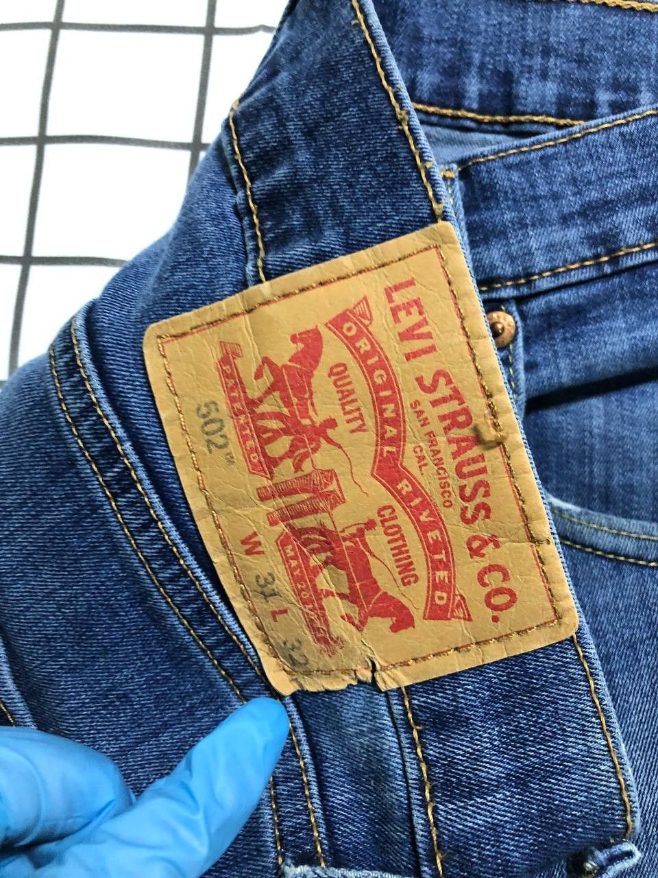 Levi's Levis Mens 502 Straight Jeans Blue Medium Wash Denim Size US 31 - 17 Thumbnail
