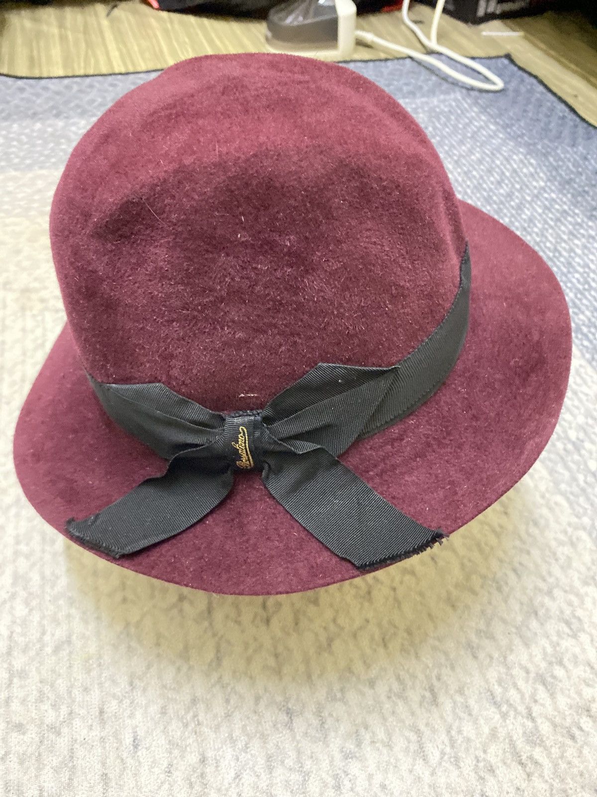 Borsalino × Handmade × Hat Club VINTAGE BORSALINO HANDMADE FUR PELT WOOL HAT Size ONE SIZE - 3 Thumbnail