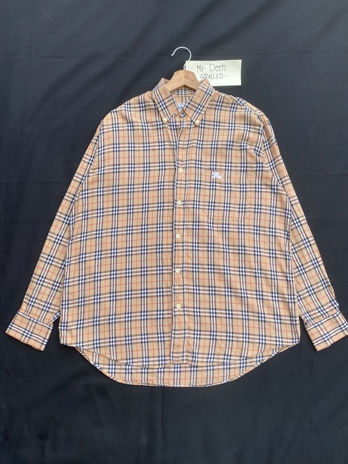 Burberry Rare Vintage Burberry Longsleeve Buttons Checkered Shirt Size US L / EU 52-54 / 3 - 4 Thumbnail