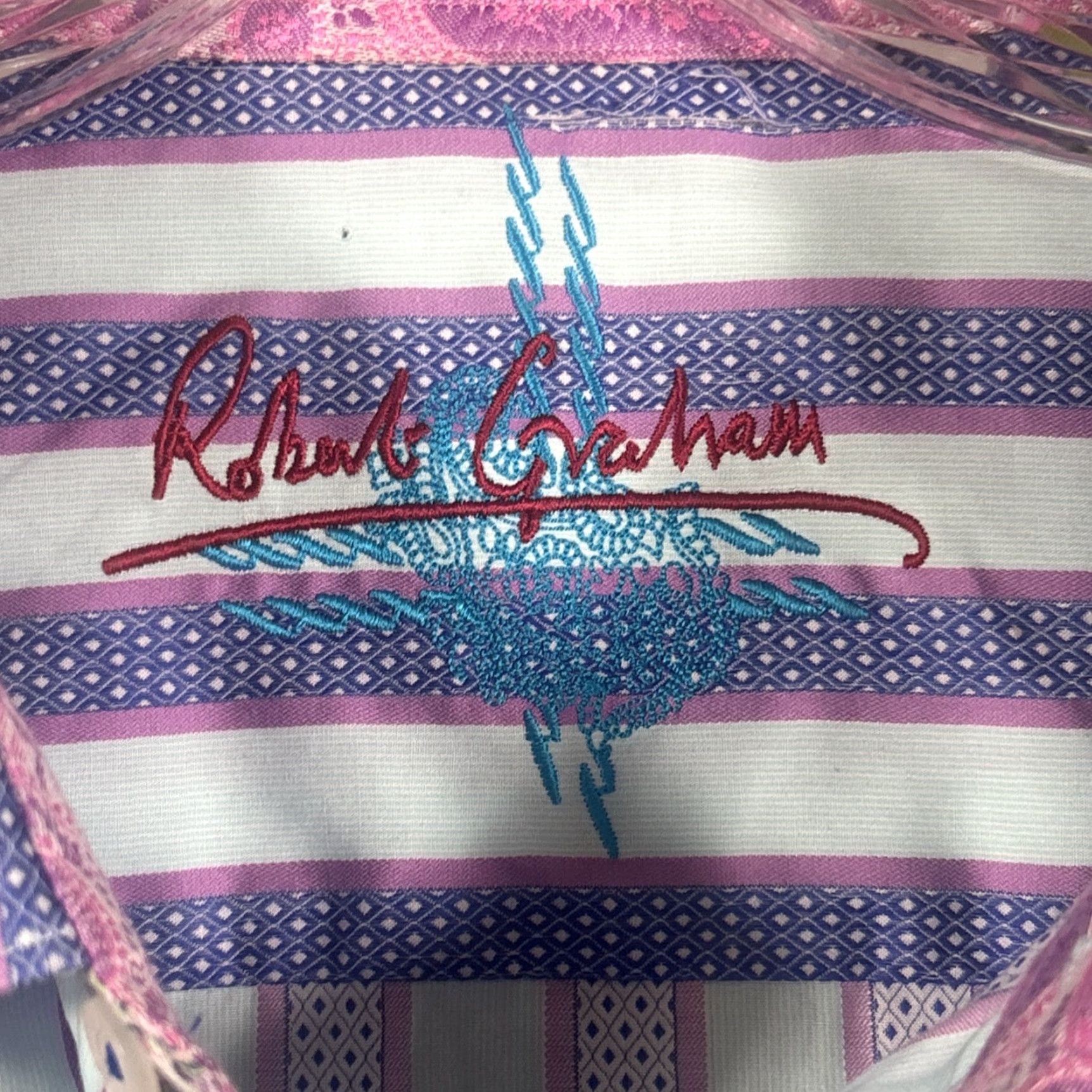 Robert Graham Robert Graham Button-Up Shirt Striped Multicolor Long Sleeve XLT Mens Size US XL / EU 56 / 4 - 7 Thumbnail