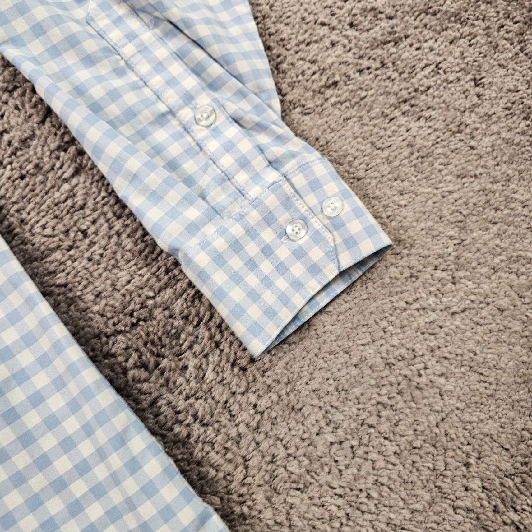 Mizzen+Main Mizzen+Main VINTAGE Check Shirt Mens 2XL Blue Slim Fit Long Sleeve Button-Up Breathable Performance Stretch USA Size US XXL / EU 58 / 5 - 3 Thumbnail