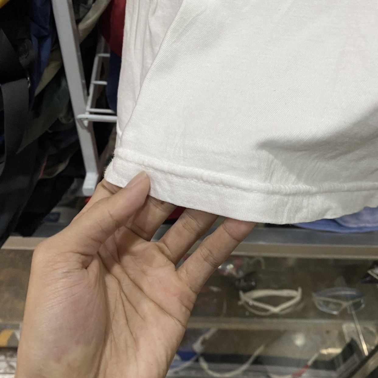 Valentino Vintage Valentino Spellout Multi-Logo T-Shirt - White/Blue Size US S / EU 44-46 / 1 - 8 Thumbnail