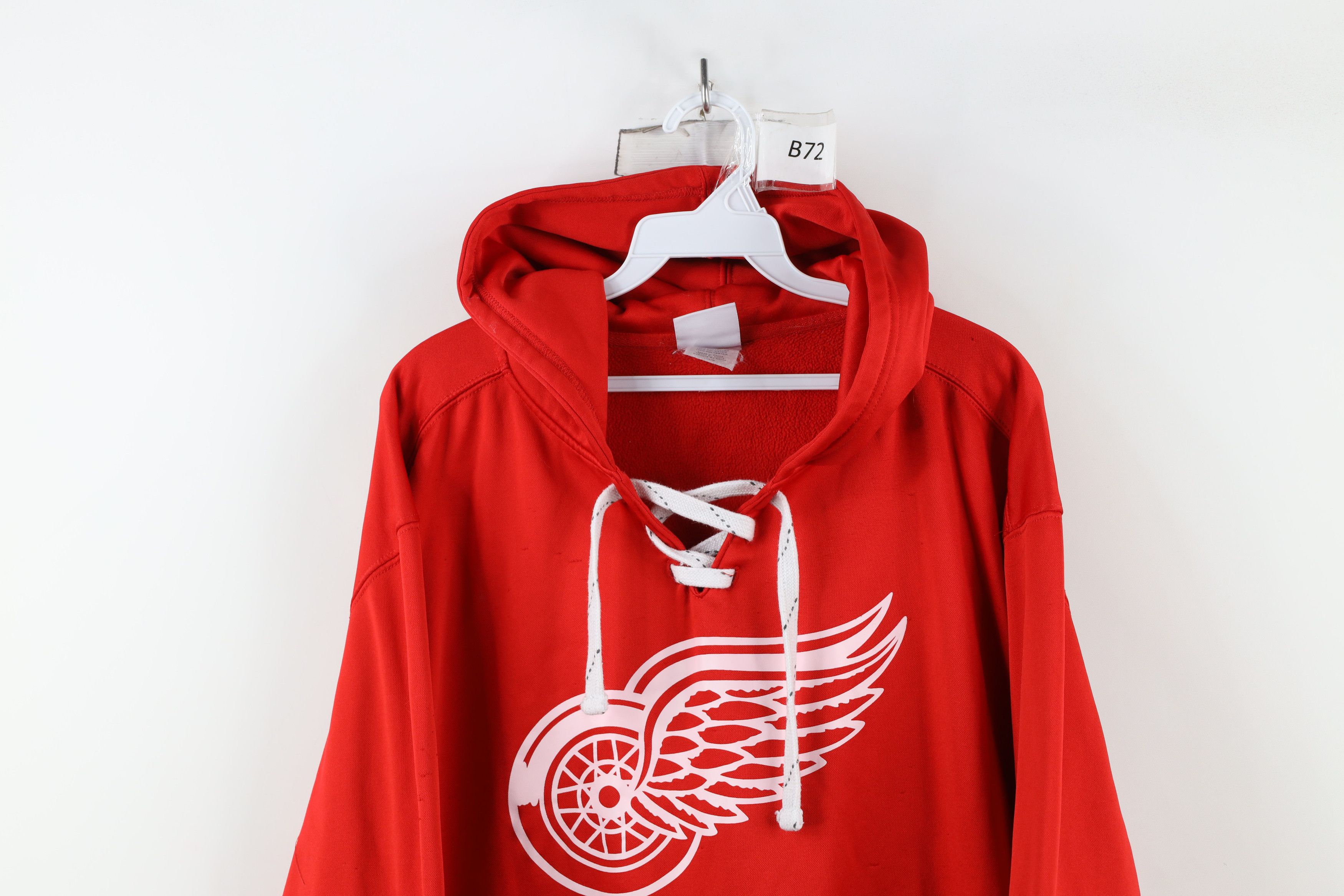 Vintage Y2K NHL Detroit Red Wings Hockey Jersey Hoodie Sweatshirt Size US L / EU 52-54 / 3 - 2 Thumbnail