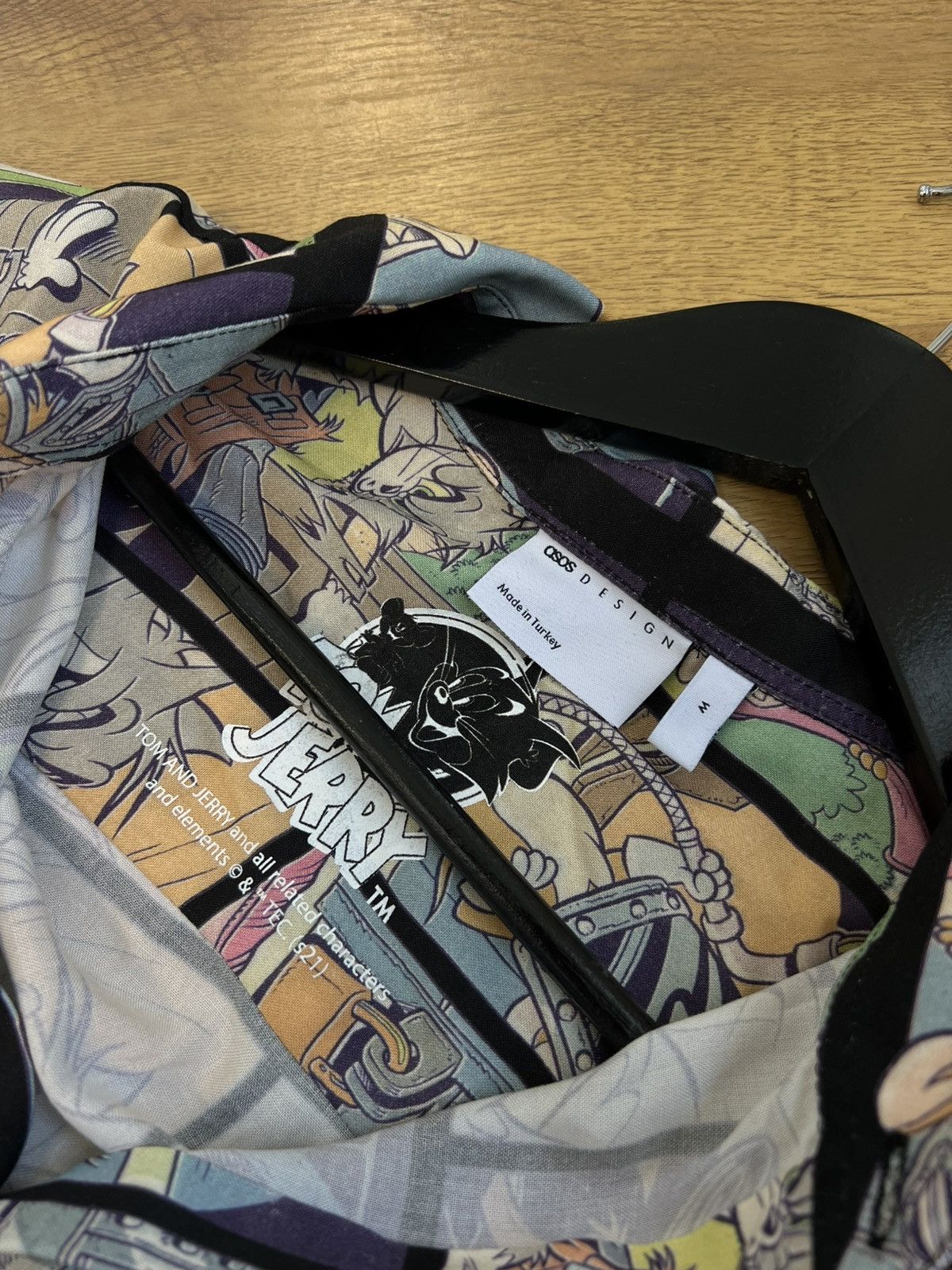 Asos Viscose Shirt with Tom & Jerry prints Size US M / EU 48-50 / 2 - 2 Thumbnail