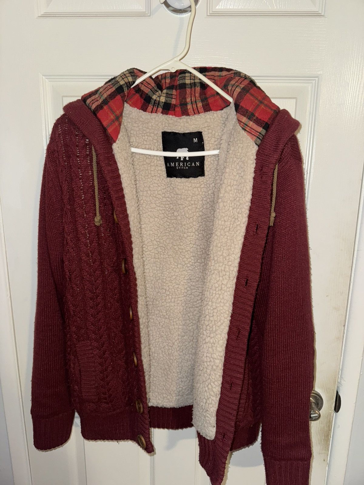 American Stitch Red hooded American Stitch cardigan jacket Size US M / EU 48-50 / 2 - 2 Thumbnail