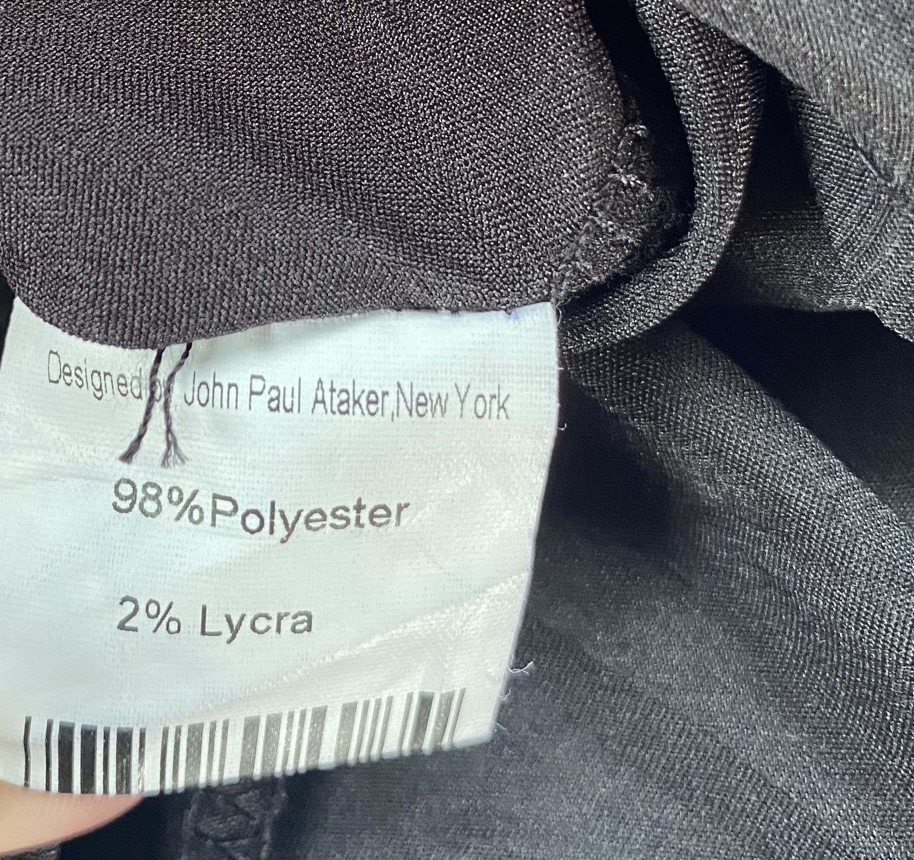 Designer John Paul Ataker Black Silky Dress Size S / US 4 / IT 40 - 6 Thumbnail