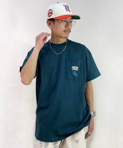 Santa Cruz Skateboards Rare!! santa cruz pocket tee forest green embroidered logo Size US XL / EU 56 / 4 - 5 Thumbnail