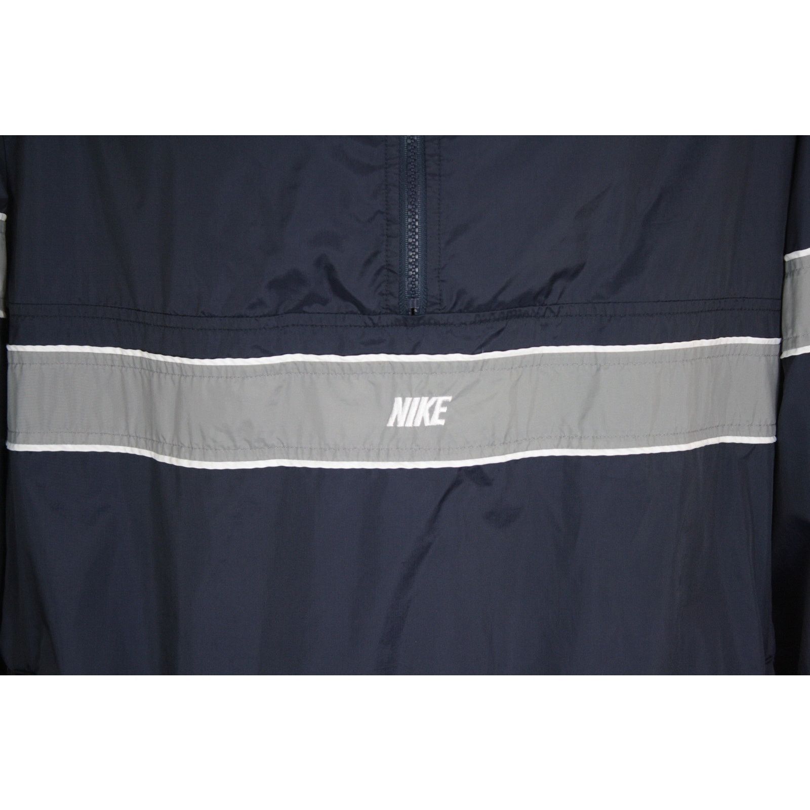 Nike Vintage Nike Anorak Windbreaker Blue Spell Out 1/2 Jacket Size US XL / EU 56 / 4 - 2 Thumbnail