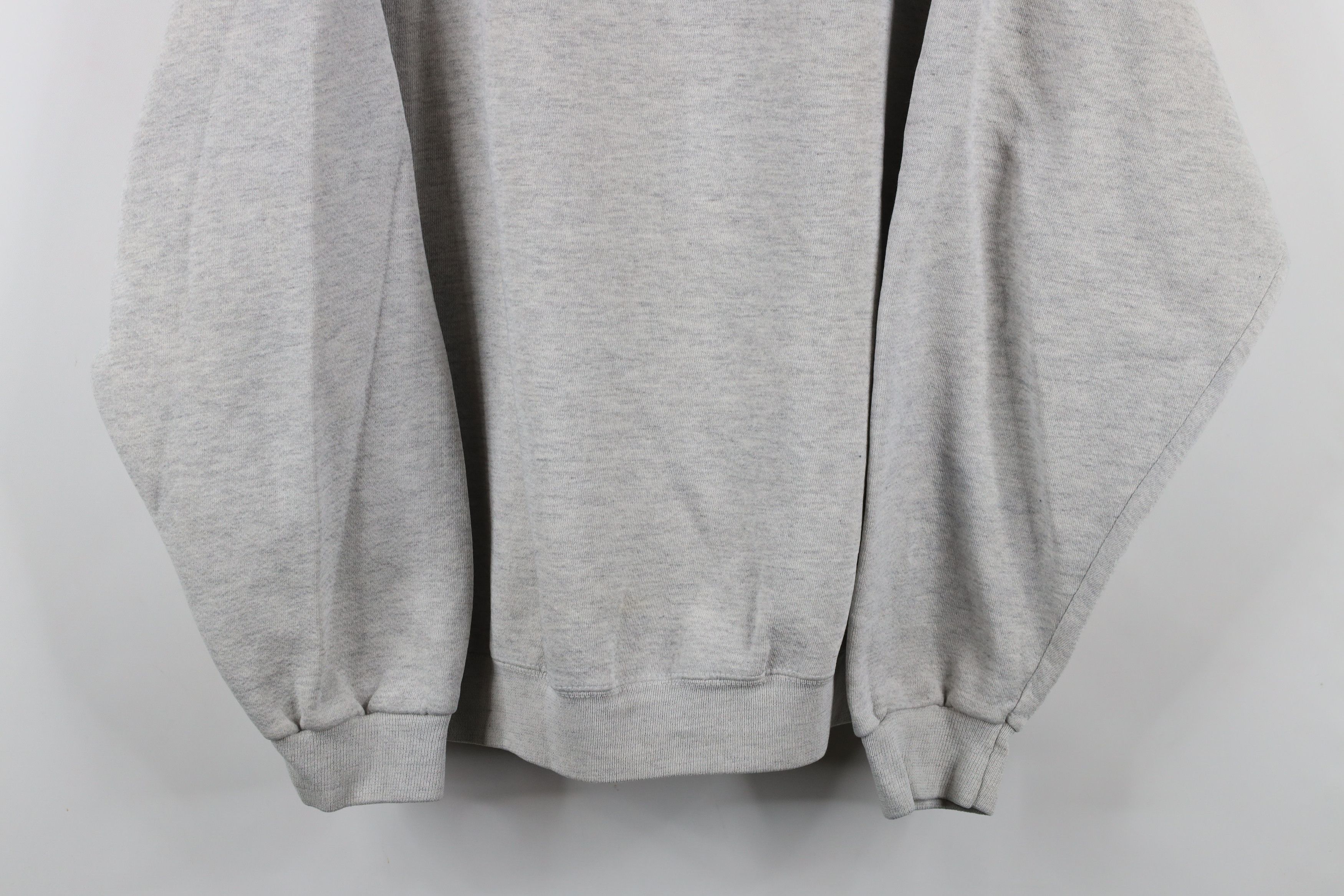 Vintage Vintage 90s Streetwear Blank Crewneck Sweatshirt Gray USA Size US XXL / EU 58 / 5 - 3 Thumbnail
