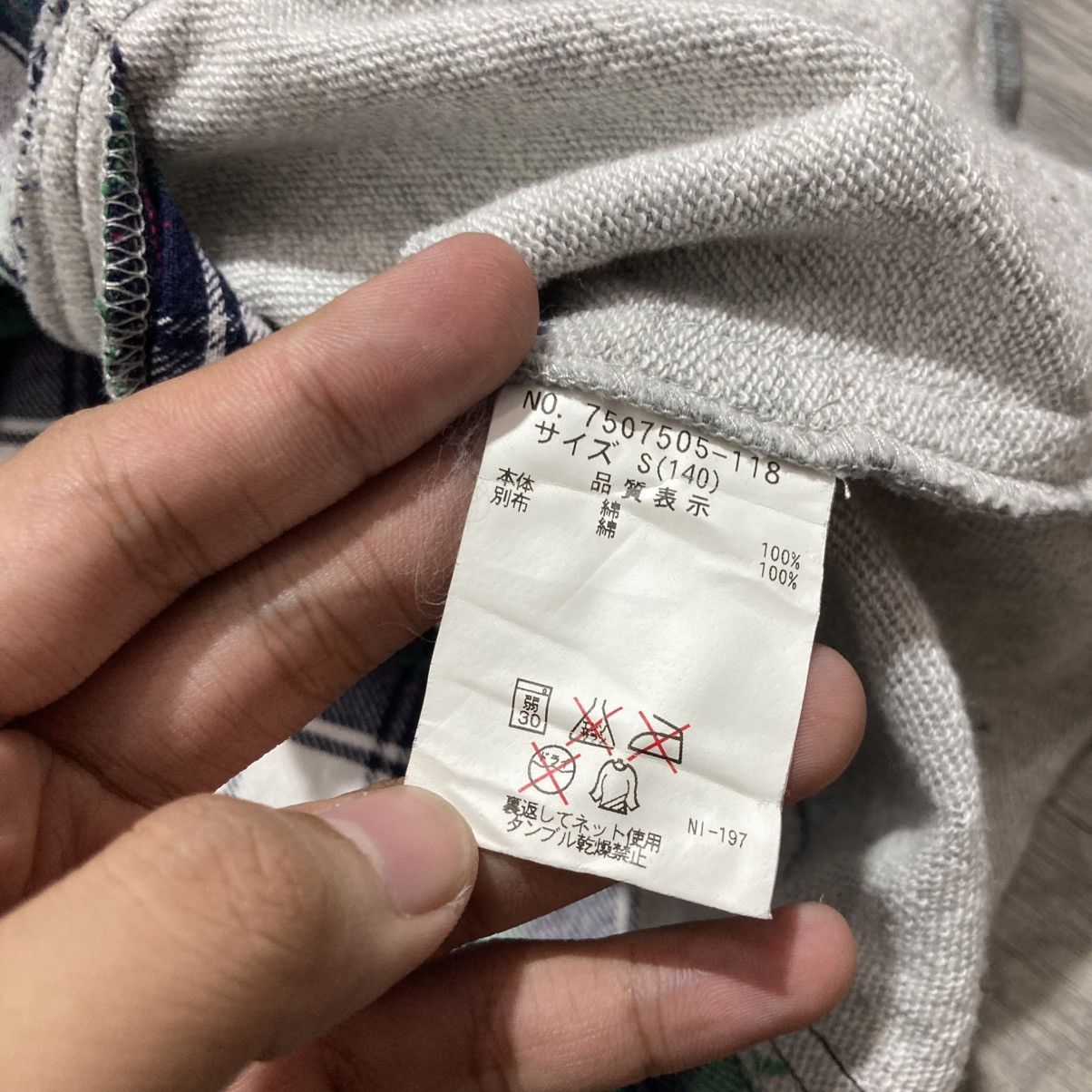 Angel Blue 2000s Angel Blue Flanel Hoodie Plaid ButtonUp Lgb Punk Style Size US XS / EU 42 / 0 - 17 Thumbnail