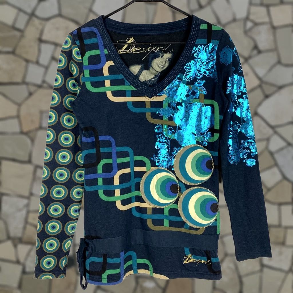 Desigual Desigual Shirt Womens Long Sleeve S Multicoloured 62 cm Length 36 cm Shoulder to Shoulder 40 cm Armpit to Armpit Size S / US 4 / IT 40 - 1 Thumbnail