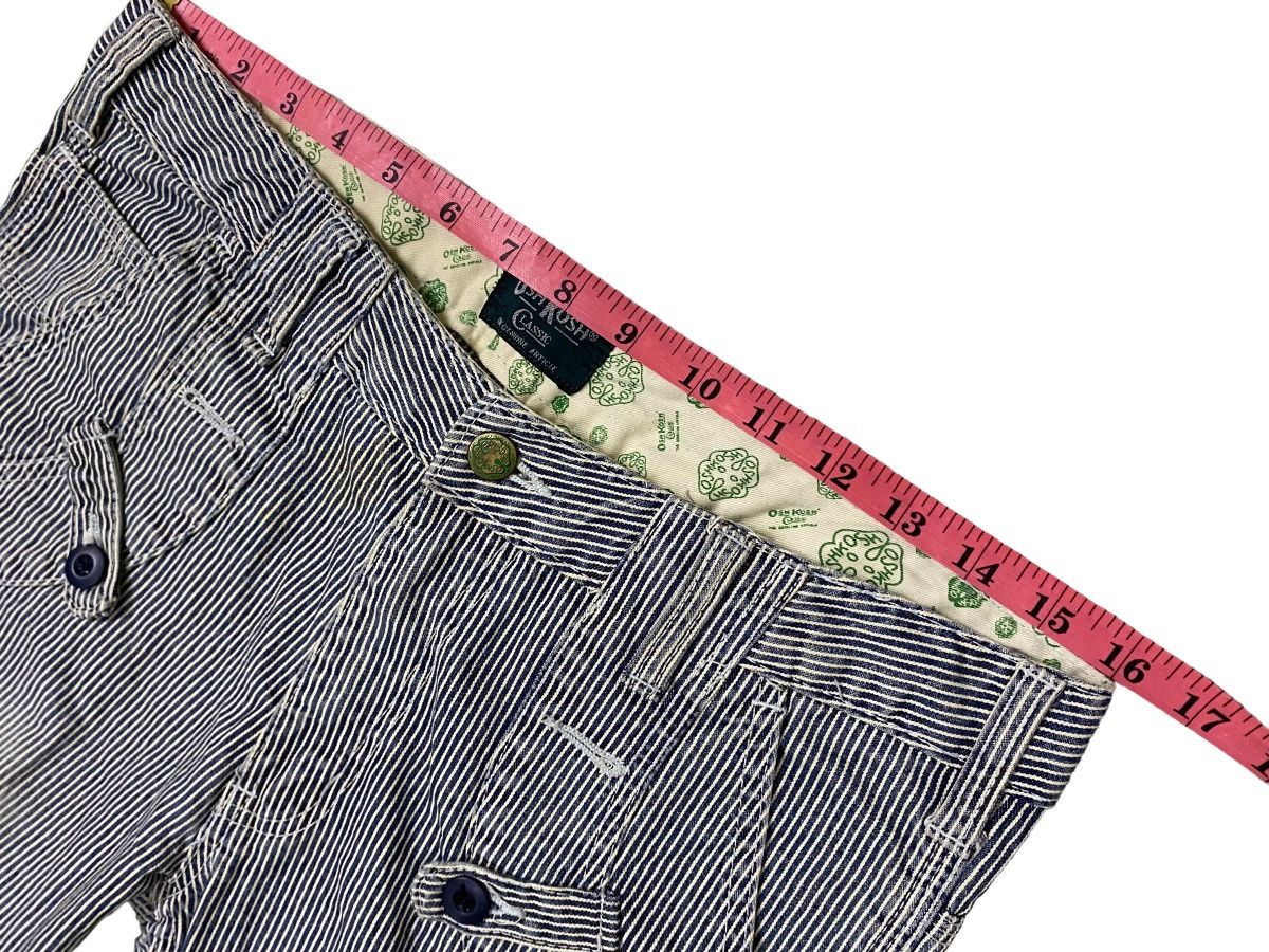 Oshkosh Vintage Carpenter Osh Kosh Classic Stripe Pant Size 32" / US 10 / IT 46 - 6 Thumbnail