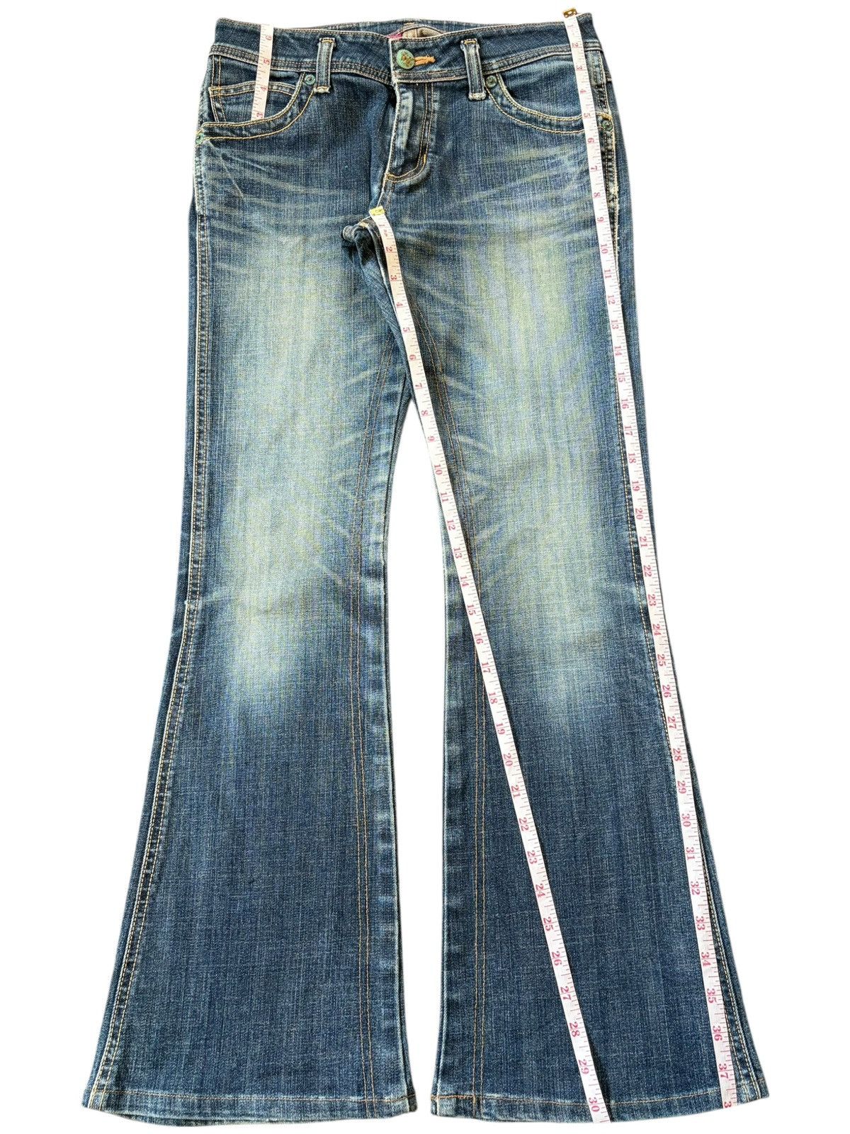 Wrangler Vintage Wrangler Faded Wash Low Rise Flare Jeans Size 29" - 7 Thumbnail