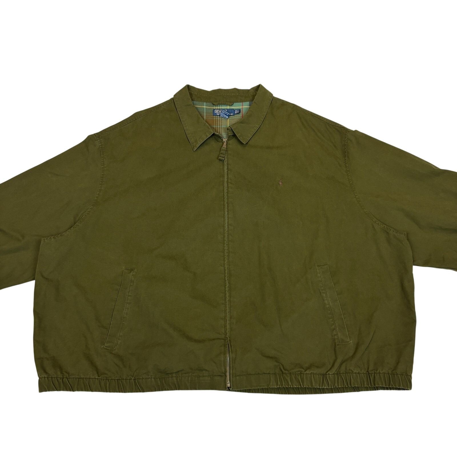 Polo Ralph Lauren VTG 90s Polo Ralph Lauren Jacket Zip Plaid Lined 5XB Bomber Size US XXL / EU 58 / 5 - 2 Thumbnail