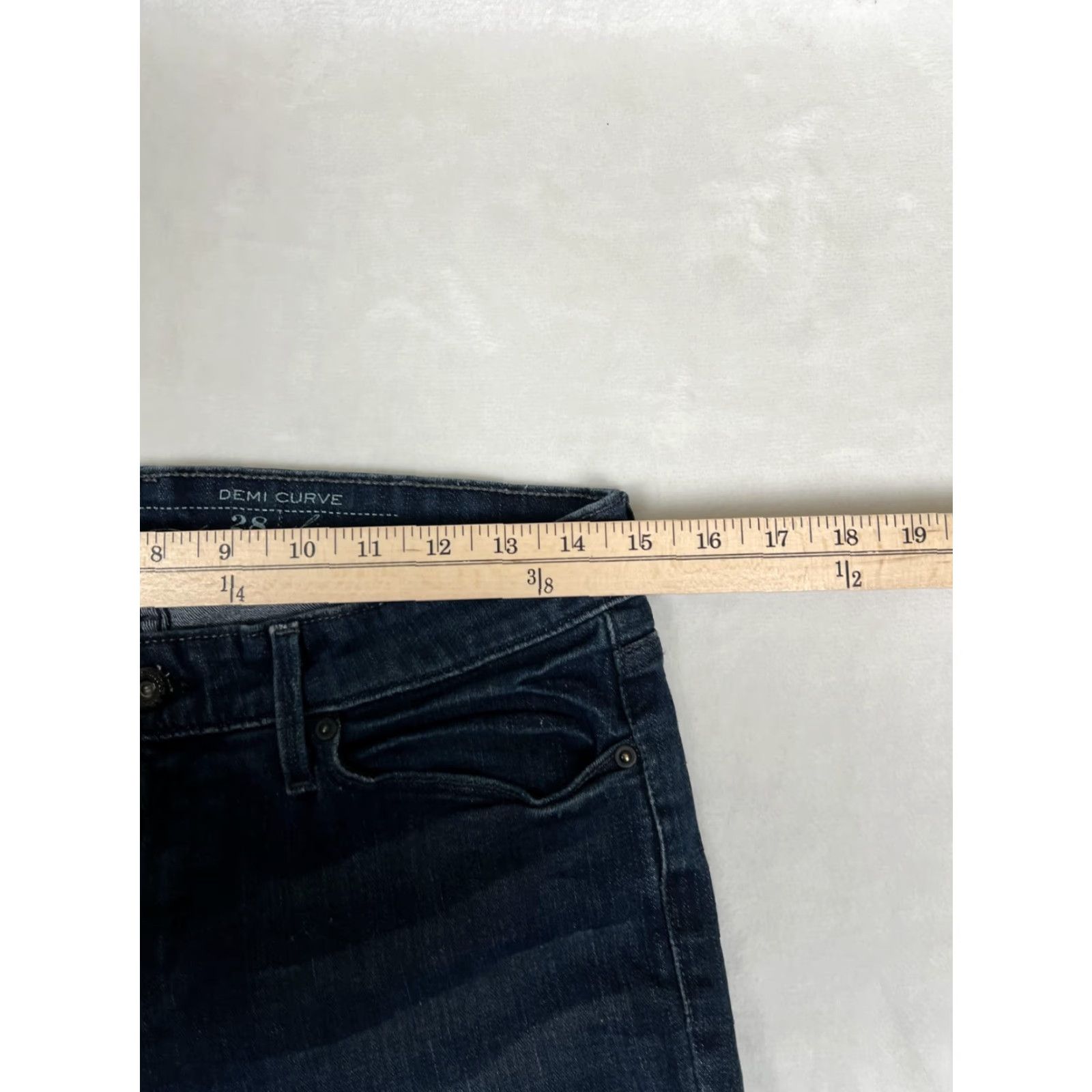 Levi's Levi's Womens Demi Curve Skinny Jeans 28 Blue Dark Wash Mid Rise Slim Denim Size 28" / US 6 / IT 42 - 4 Thumbnail