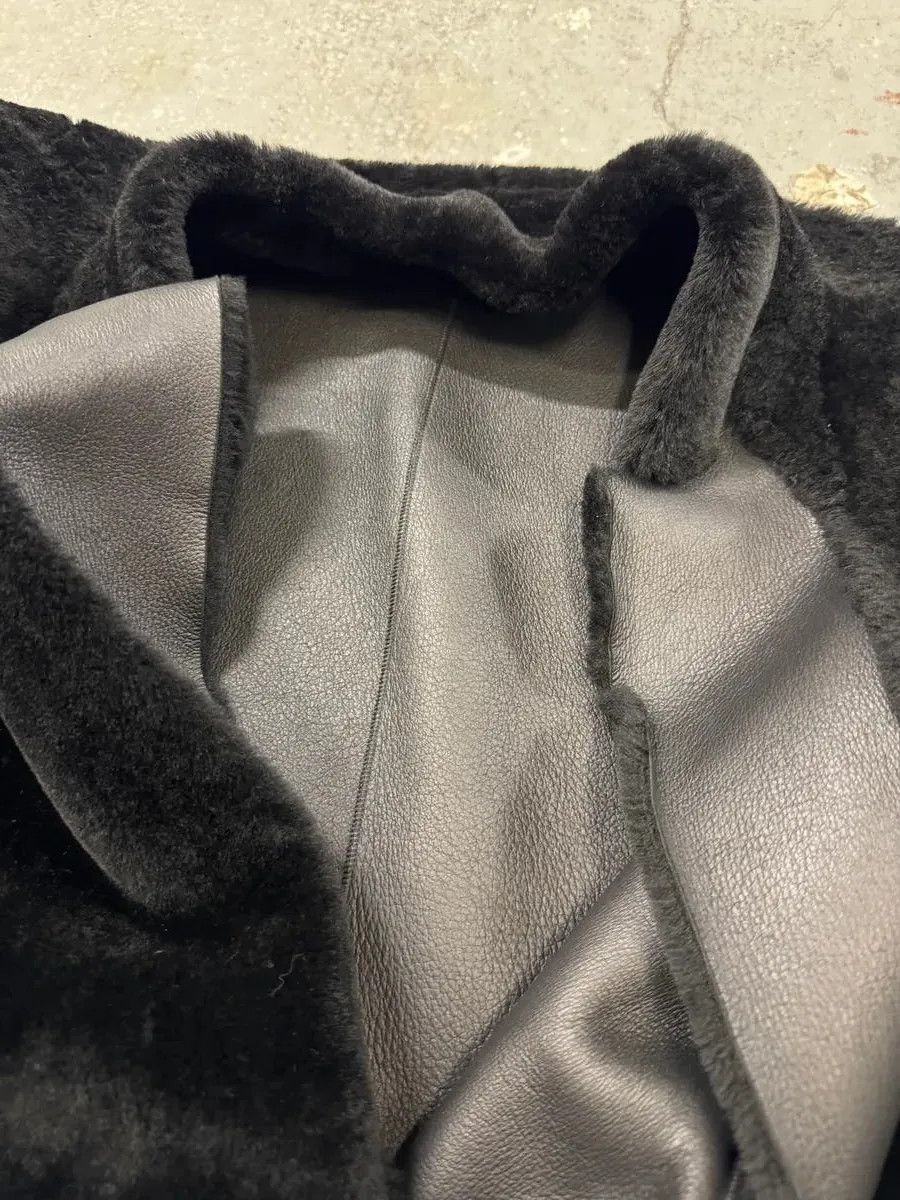 Emporio Armani FW2013 Emporio Armani Black Sherling Wool Sleeves Jacket Size US L / EU 52-54 / 3 - 8 Thumbnail