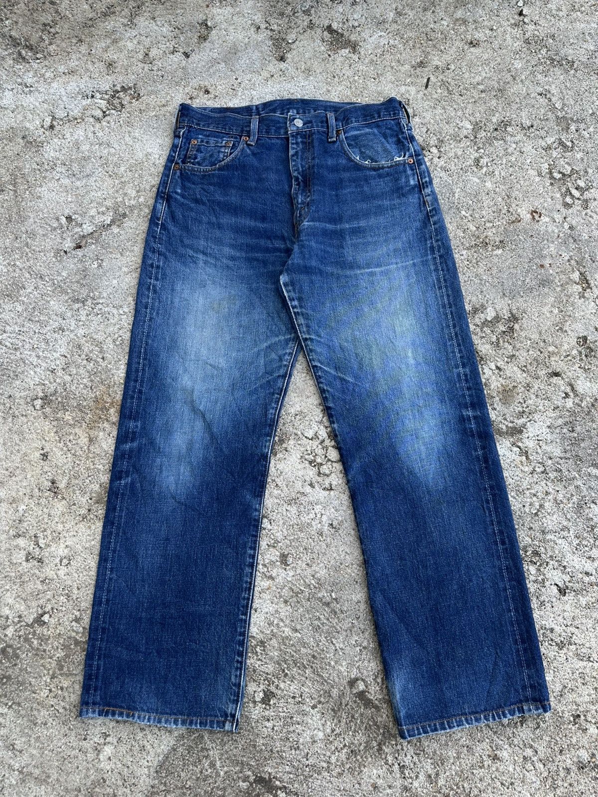 Levi's Vintage Clothing Vintage 90s Levis 502 XX Japan Big E Selvedge Jeans Denim Size US 33 - 3 Thumbnail