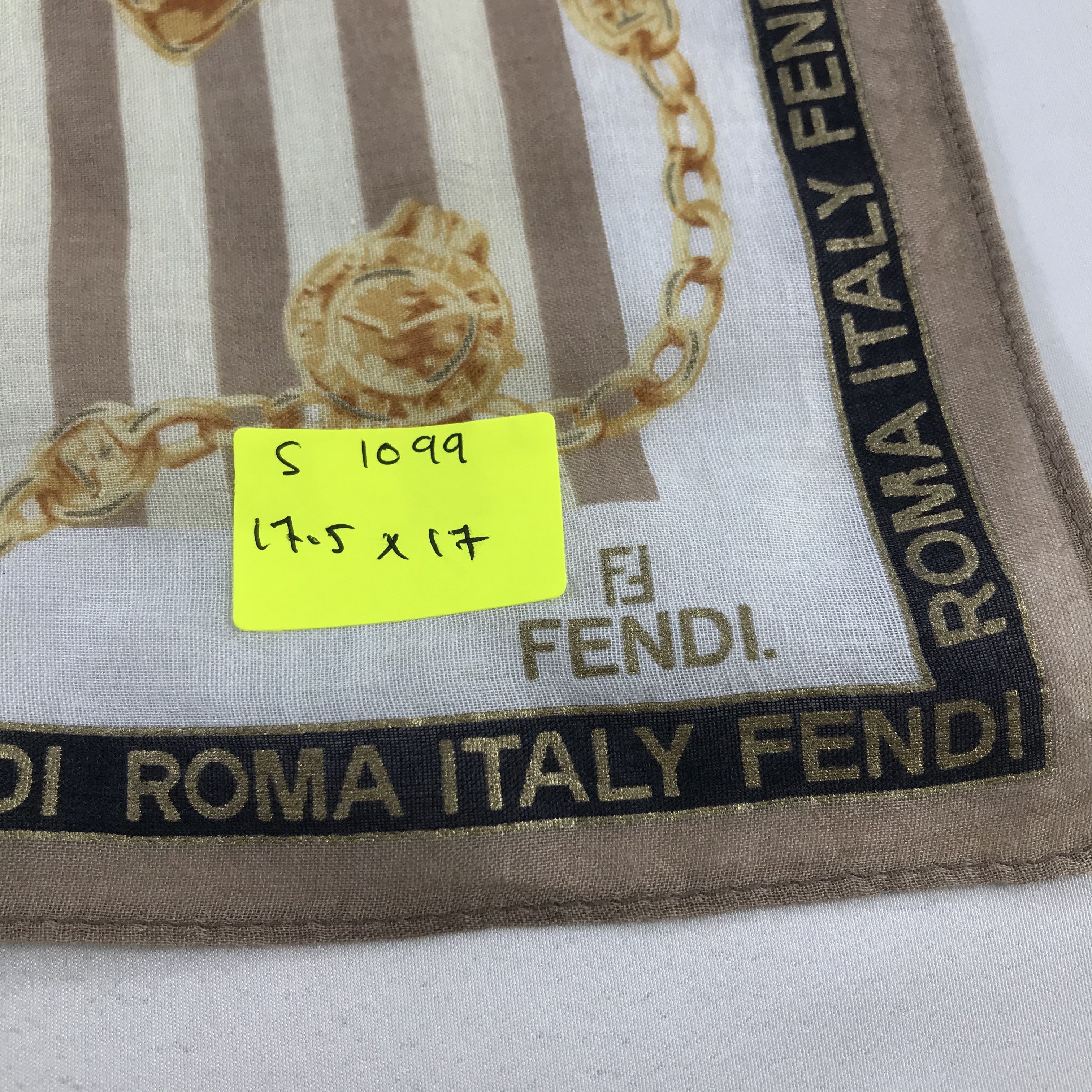 Vintage Vintage Fendi Bandana / Handkerchief / Neckerchief - S1099 Size ONE SIZE - 5 Thumbnail