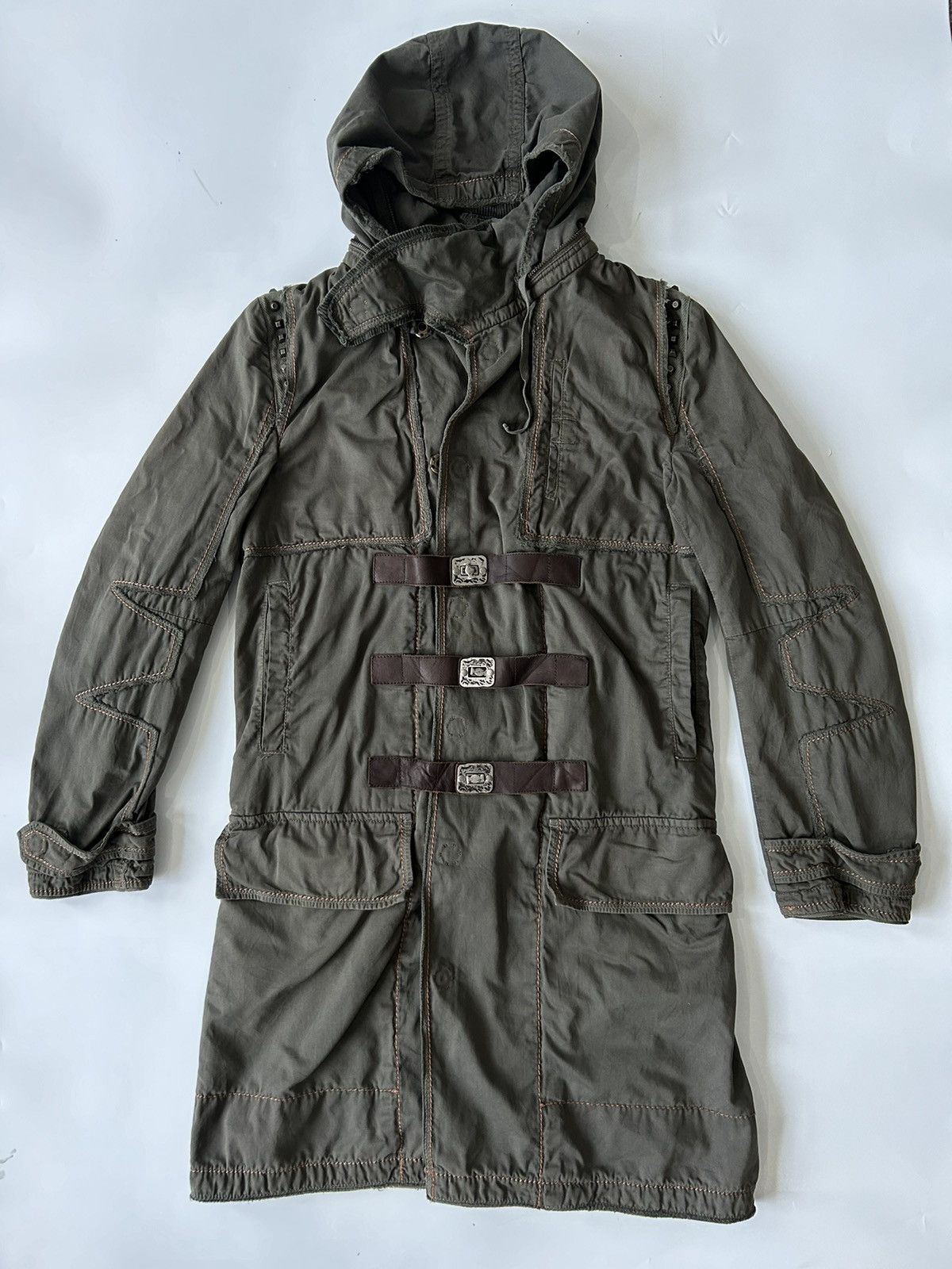Marithe + Francois Girbaud MARITHE FRANCOIS GIRBAUD MULTIPOCKET LGB STYLE HOODIE PARKA Size US M / EU 48-50 / 2 - 1 Thumbnail