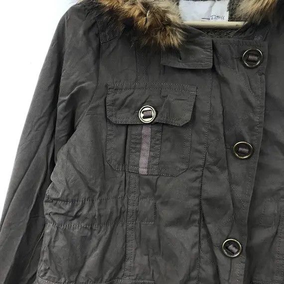 ABAHOUSE Vtg ABAHOUSE ECRU JAPAN Tactical Faux Fur Trench Coat Parka Size S / US 4 / IT 40 - 5 Thumbnail