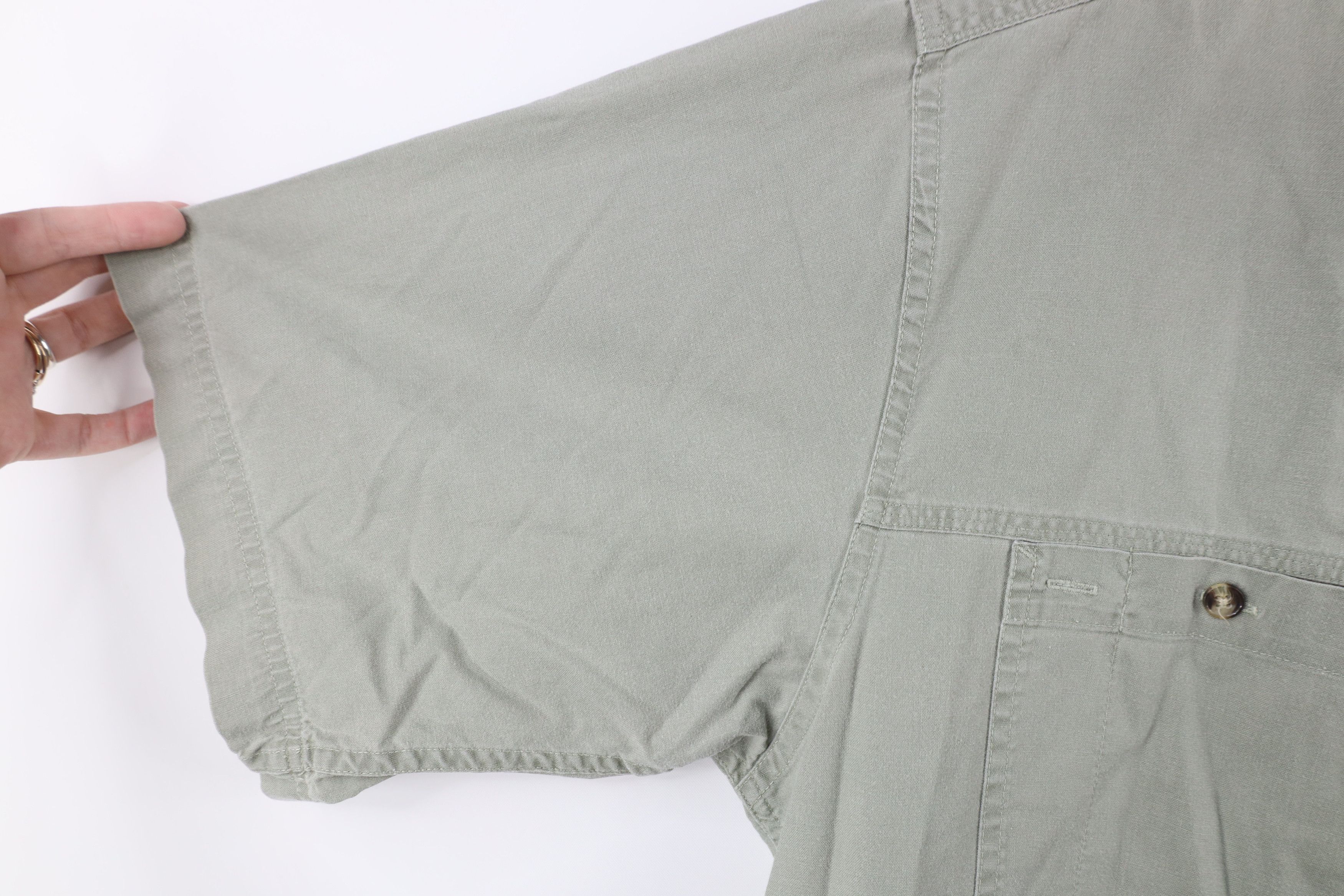 Vintage Vintage 90s Streetwear Stonewash Flyfishing Button Shirt Size US L / EU 52-54 / 3 - 8 Thumbnail