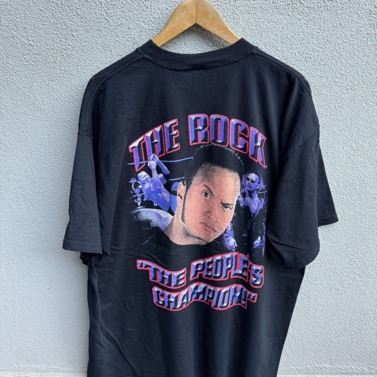 WWF Vintage THE ROCK wwf wrestling rap tee design Size US XXL / EU 58 / 5 - 2 Thumbnail
