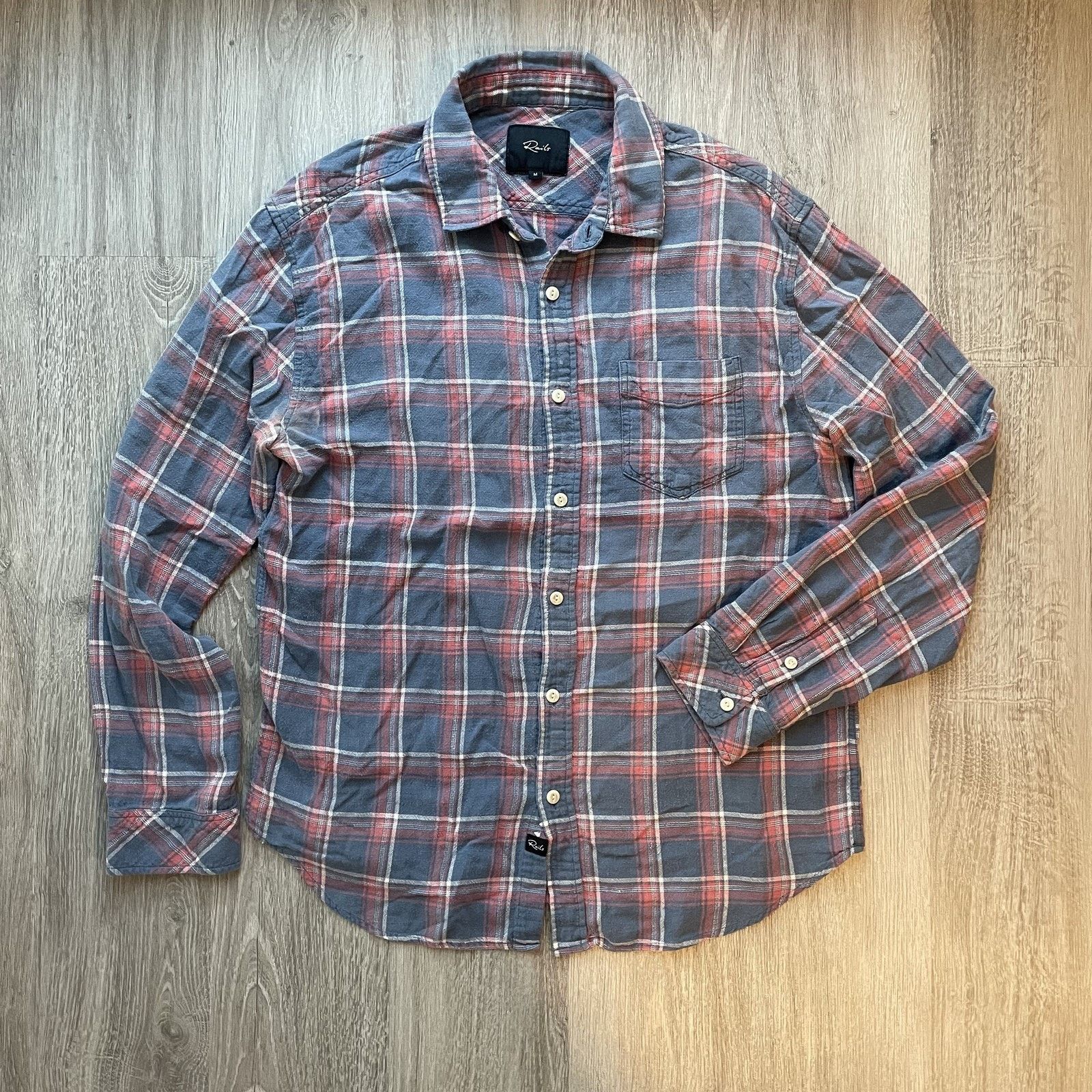 Rails Rails Men's Flannel Shirt Plaid LS Button Down M Size US M / EU 48-50 / 2 - 2 Thumbnail
