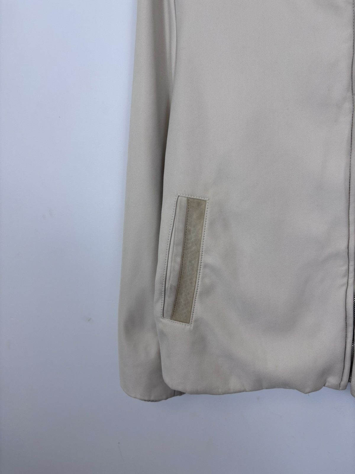 Alfred Dunhill Dunhill Men’s 2 in 1 Insulated Beige Collared Zip Up Jacket Size US M / EU 48-50 / 2 - 6 Thumbnail