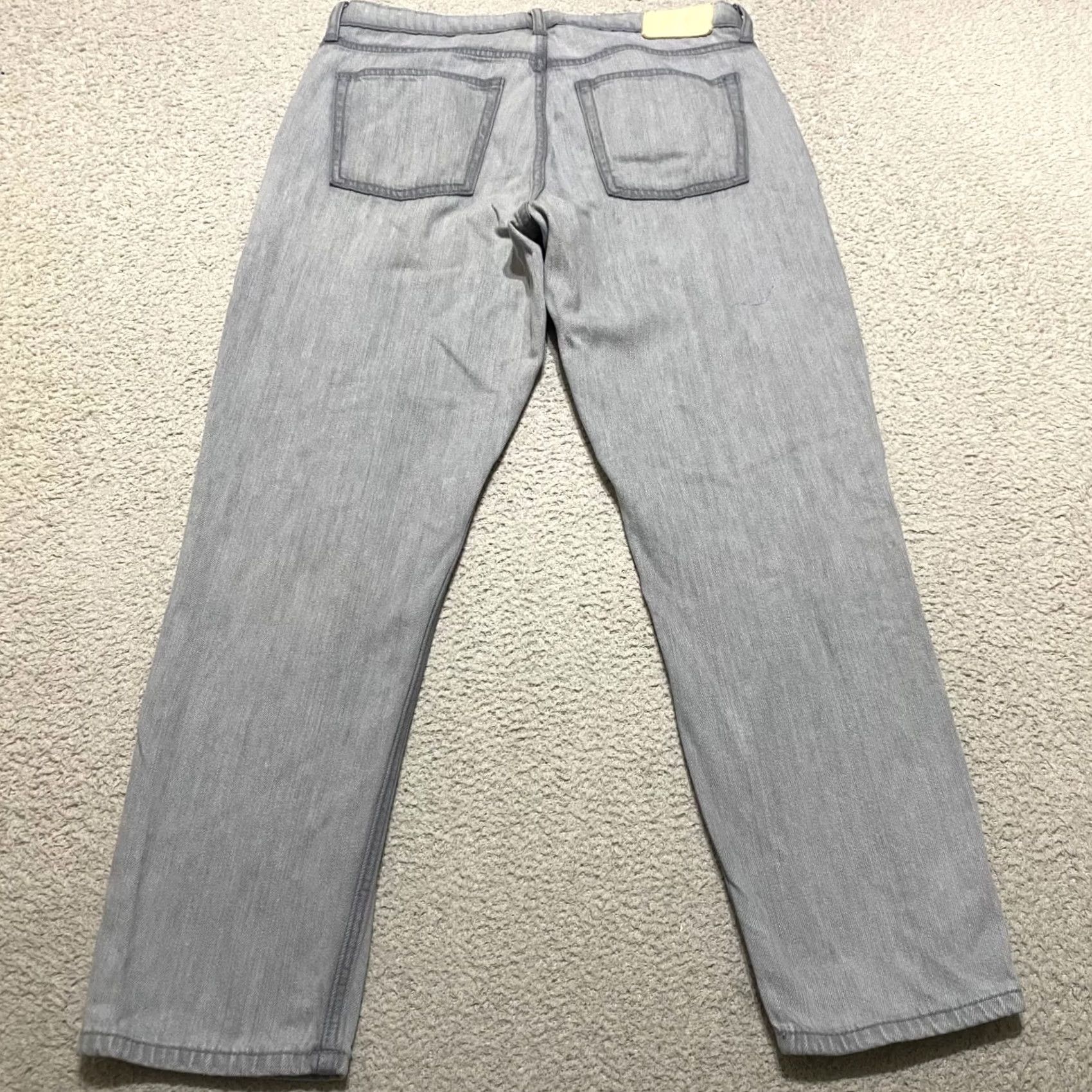 Everlane Everlane Jeans Womens sz 29 Gray Denim Straight Leg High Rise Medium Wash Size 29" - 2 Thumbnail