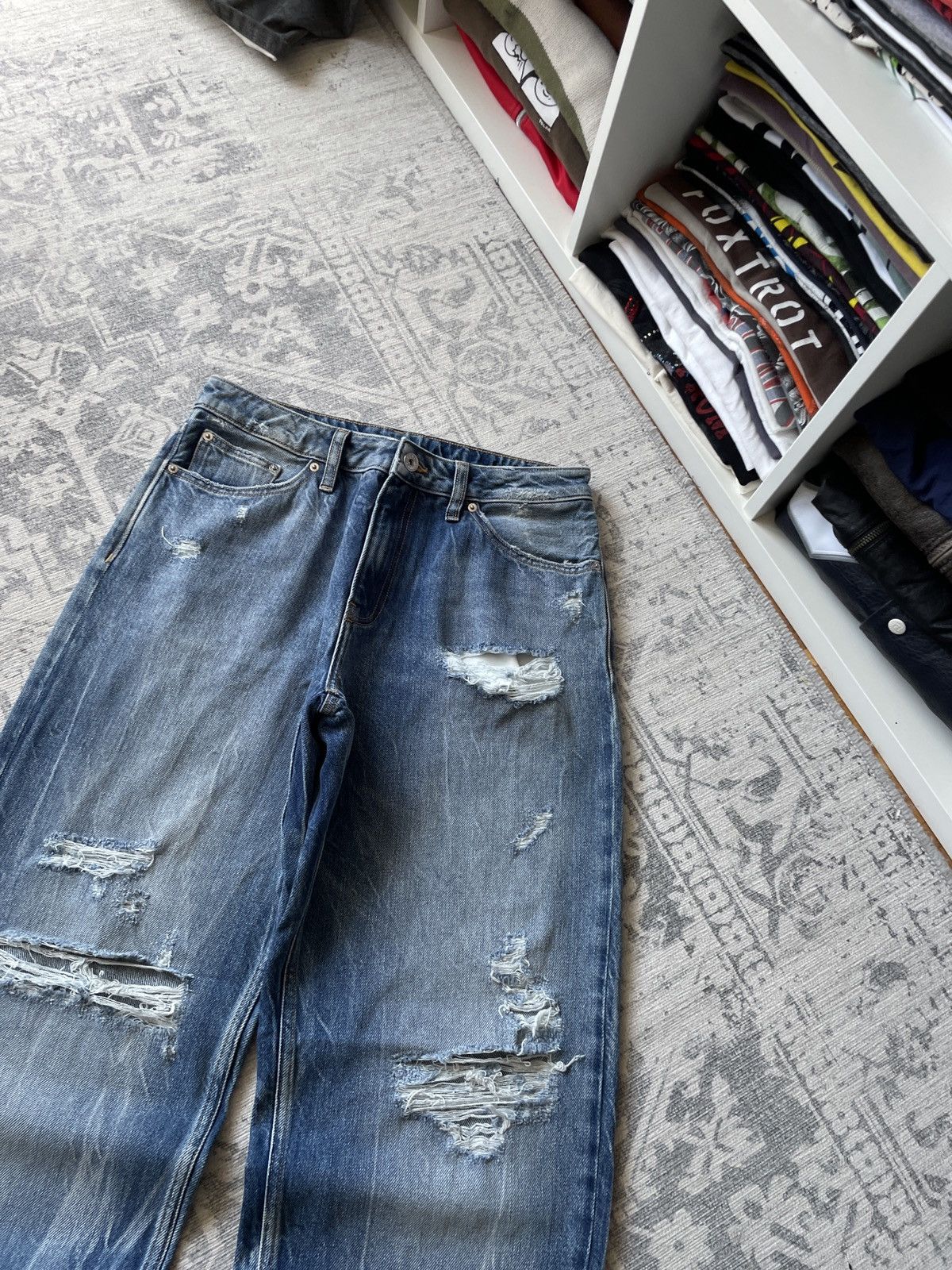 Vintage Vintage Baggy Jeans Faded Mud Washed Avant Garde Japanese Size US 32 / EU 48 - 4 Thumbnail