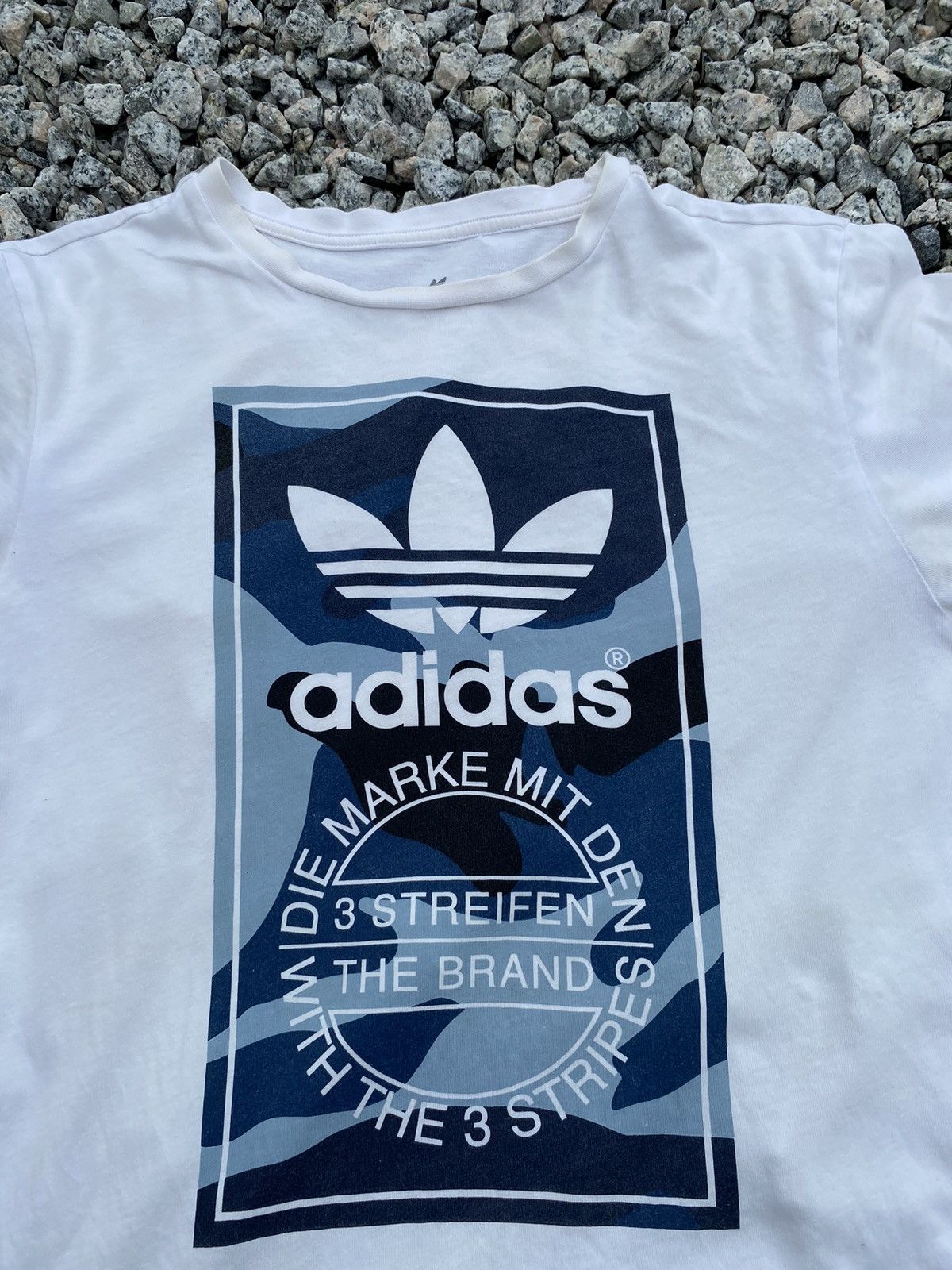 Adidas Adidas Box Logo Tees White Size M Size US M / EU 48-50 / 2 - 2 Thumbnail