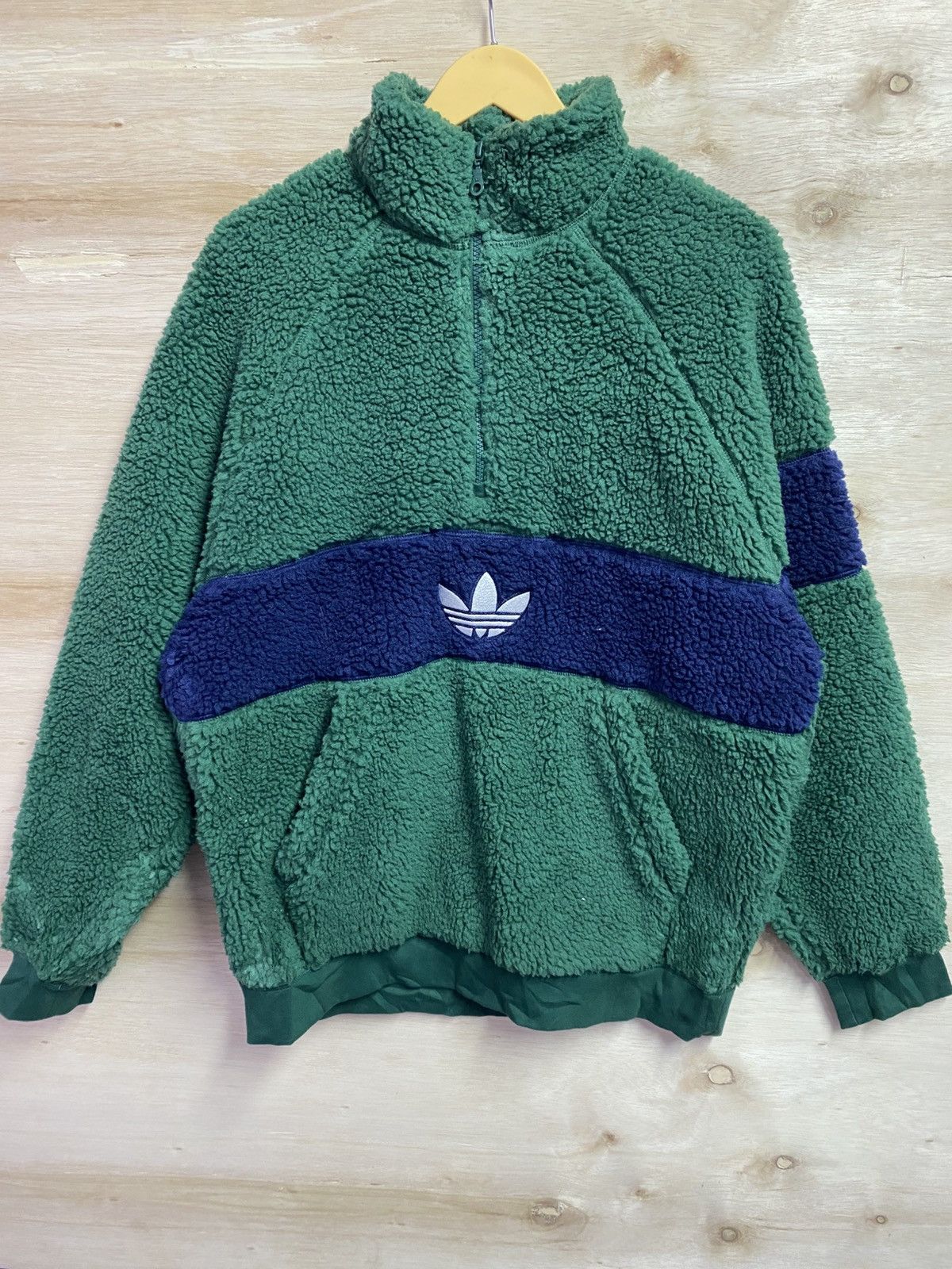 Adidas Adidas fleece half zipper jacket Size US XL / EU 56 / 4 - 1 Thumbnail