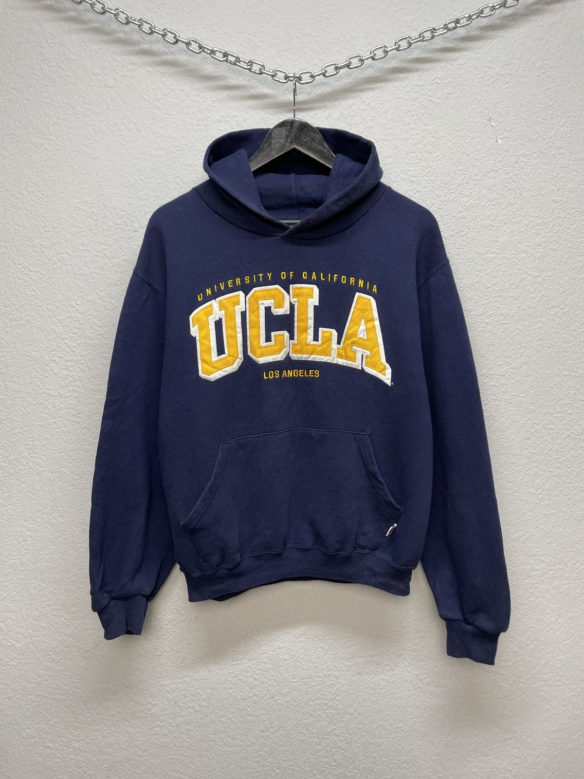 Russell Athletic Vintage 90s Russel Atletic UCLA University Boxy Fit Hoodie Size US S / EU 44-46 / 1 - 1 Thumbnail