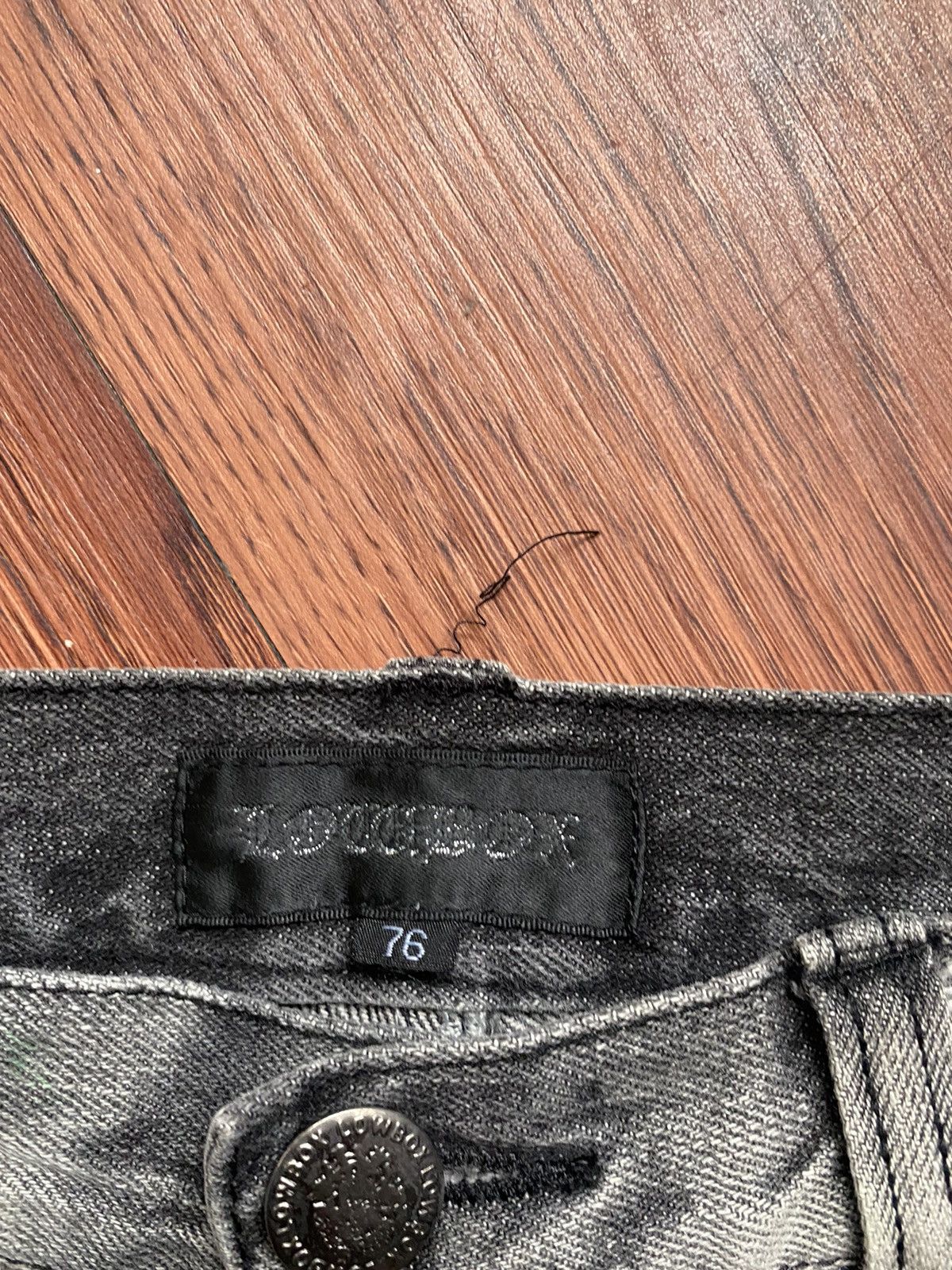 If Six Was Nine Low Box Ripped Flare Jeans Size US 30 / EU 46 - 6 Thumbnail