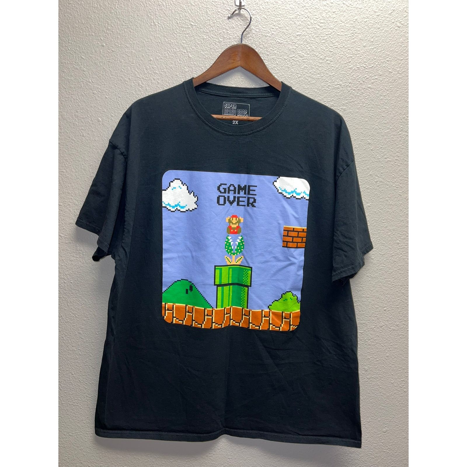Other Super Mario bros Shirt Game Over Nintendo Video Game tee 2XL Size US XXL / EU 58 / 5 - 1 Thumbnail