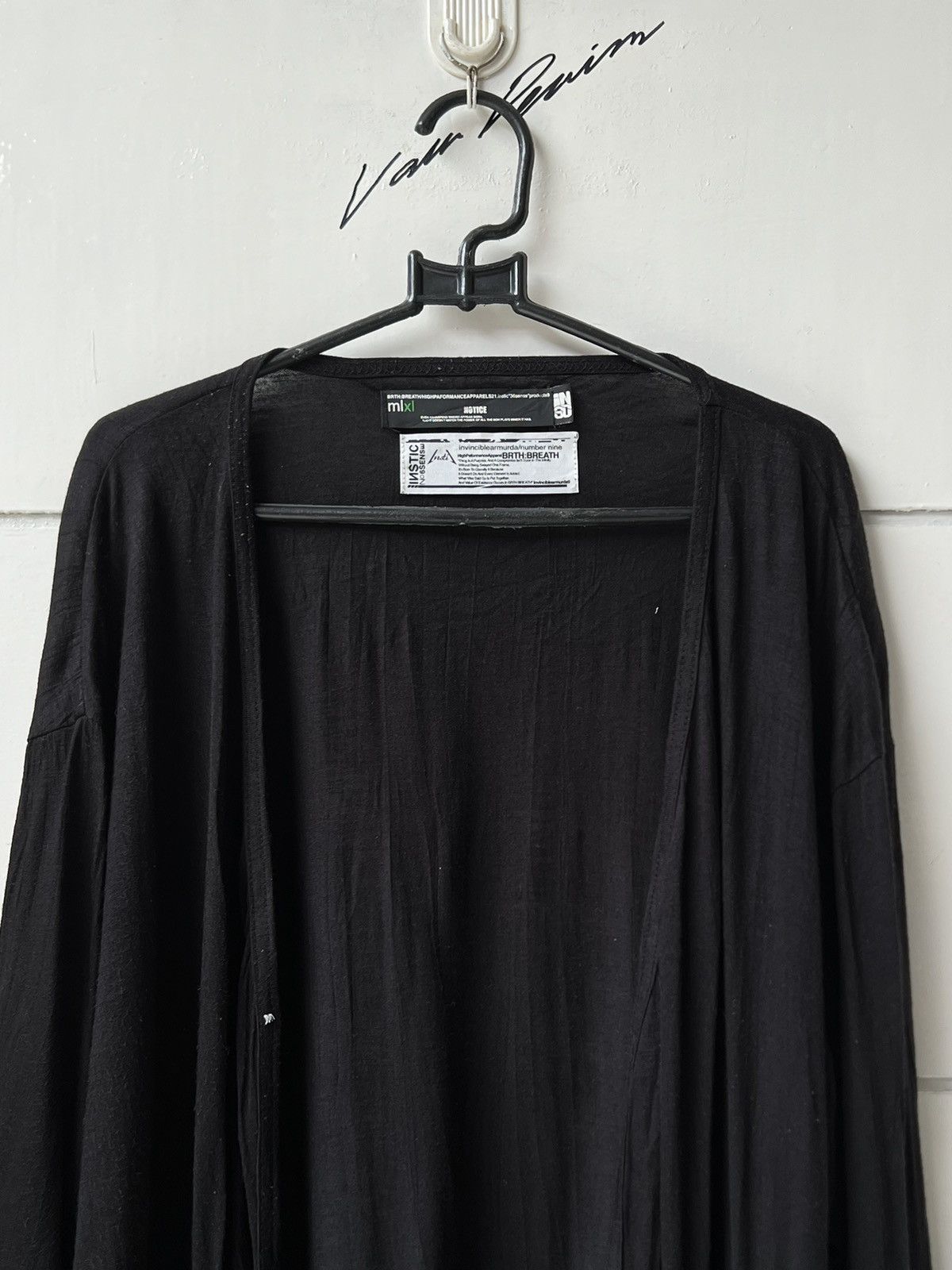 14th Addiction NUMBER NINE Black Cardigan Outer Size US L / EU 52-54 / 3 - 3 Thumbnail