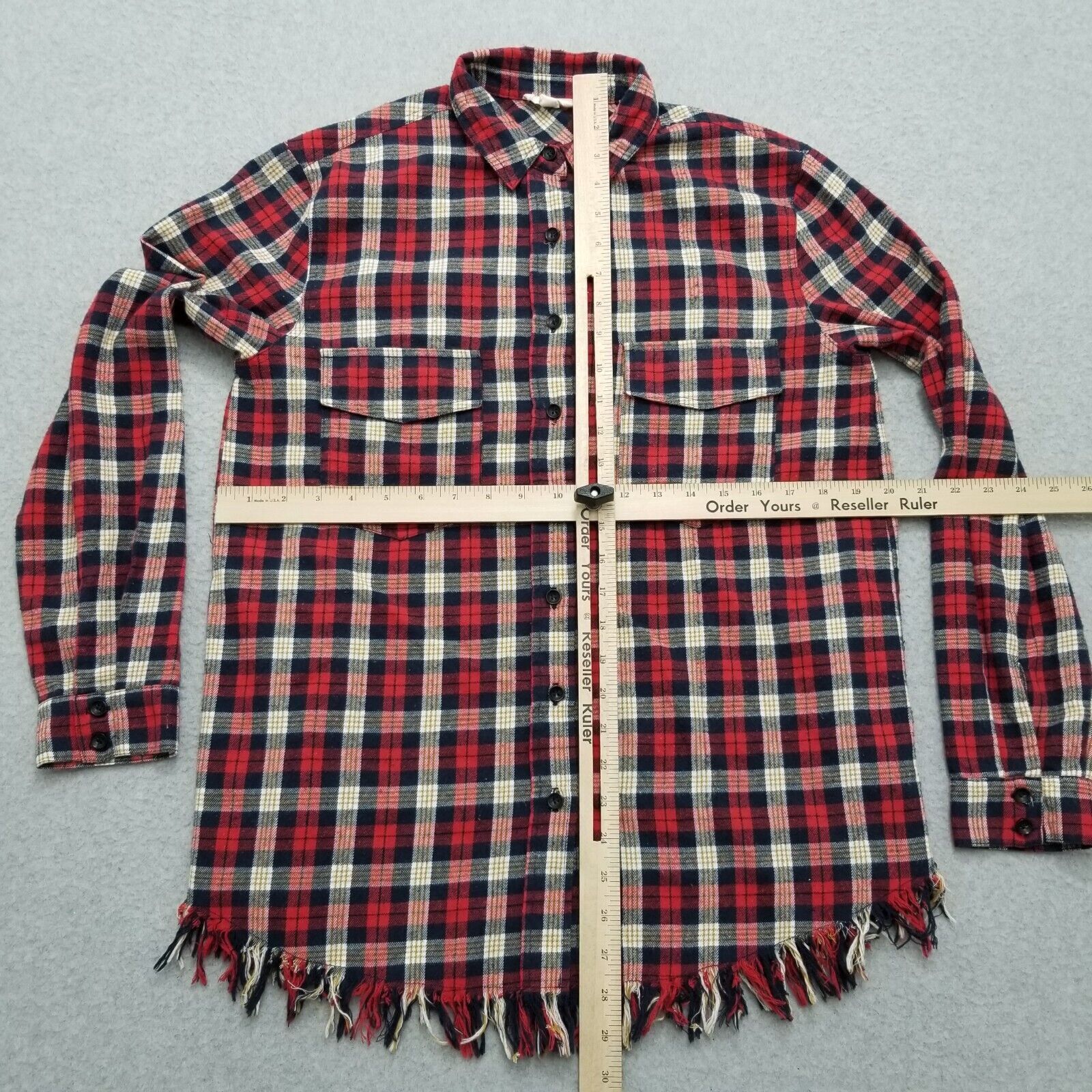 Other Entro Shirt Womens Small Plaid Flannel Button Up Pockets Size S / US 4 / IT 40 - 6 Thumbnail