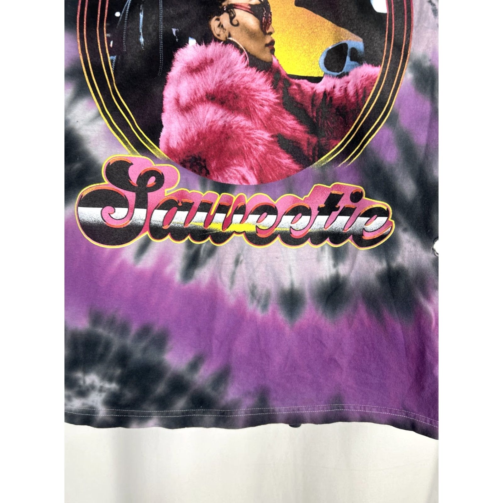 Vintage Saweetie Purple Tie Dye T Shirt Womens M Short Sleeved Regular Fit Shirt MVP Pink? Size M / US 6-8 / IT 42-44 - 6 Thumbnail